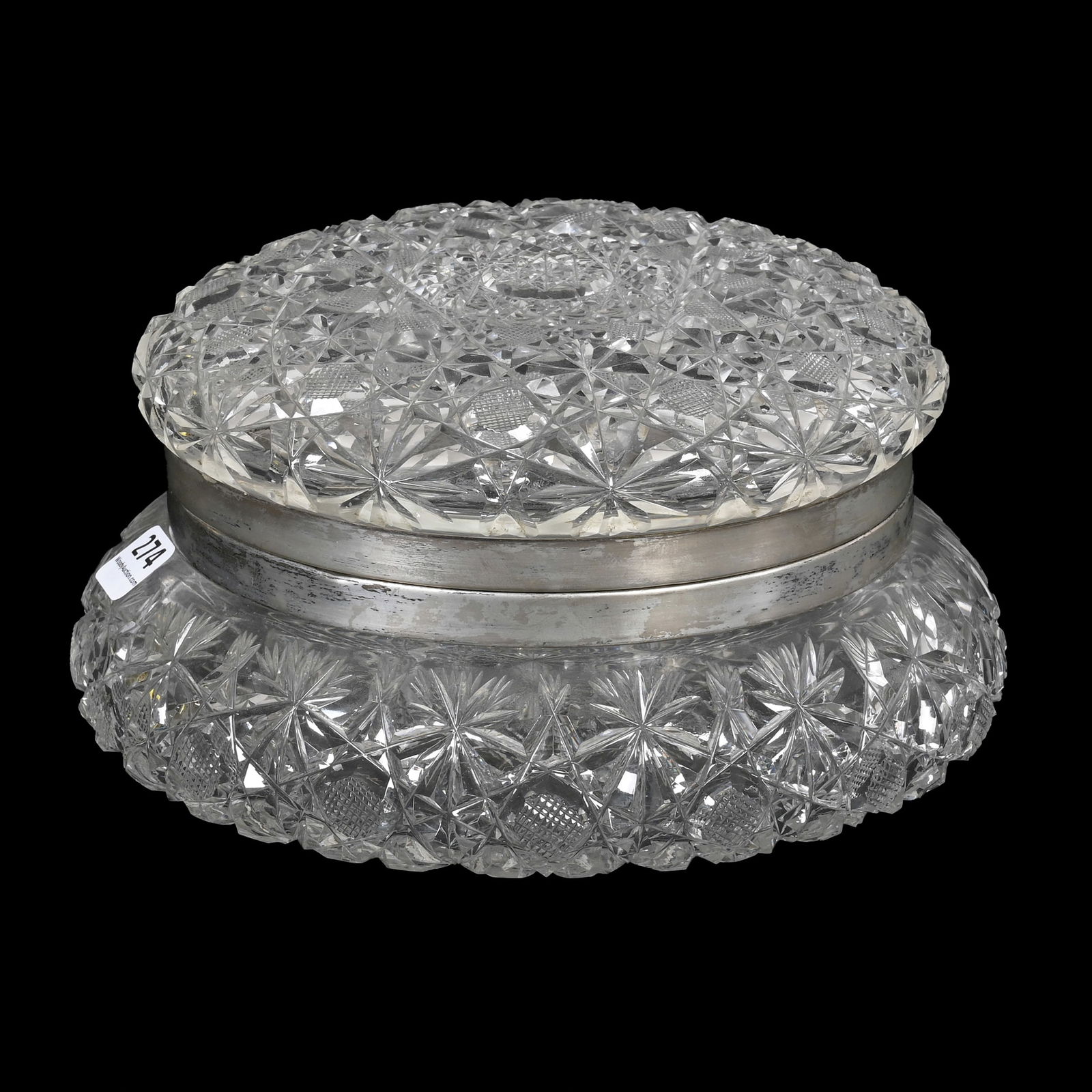 Dresser Box, American Brilliant Cut Glass (1 of 3)