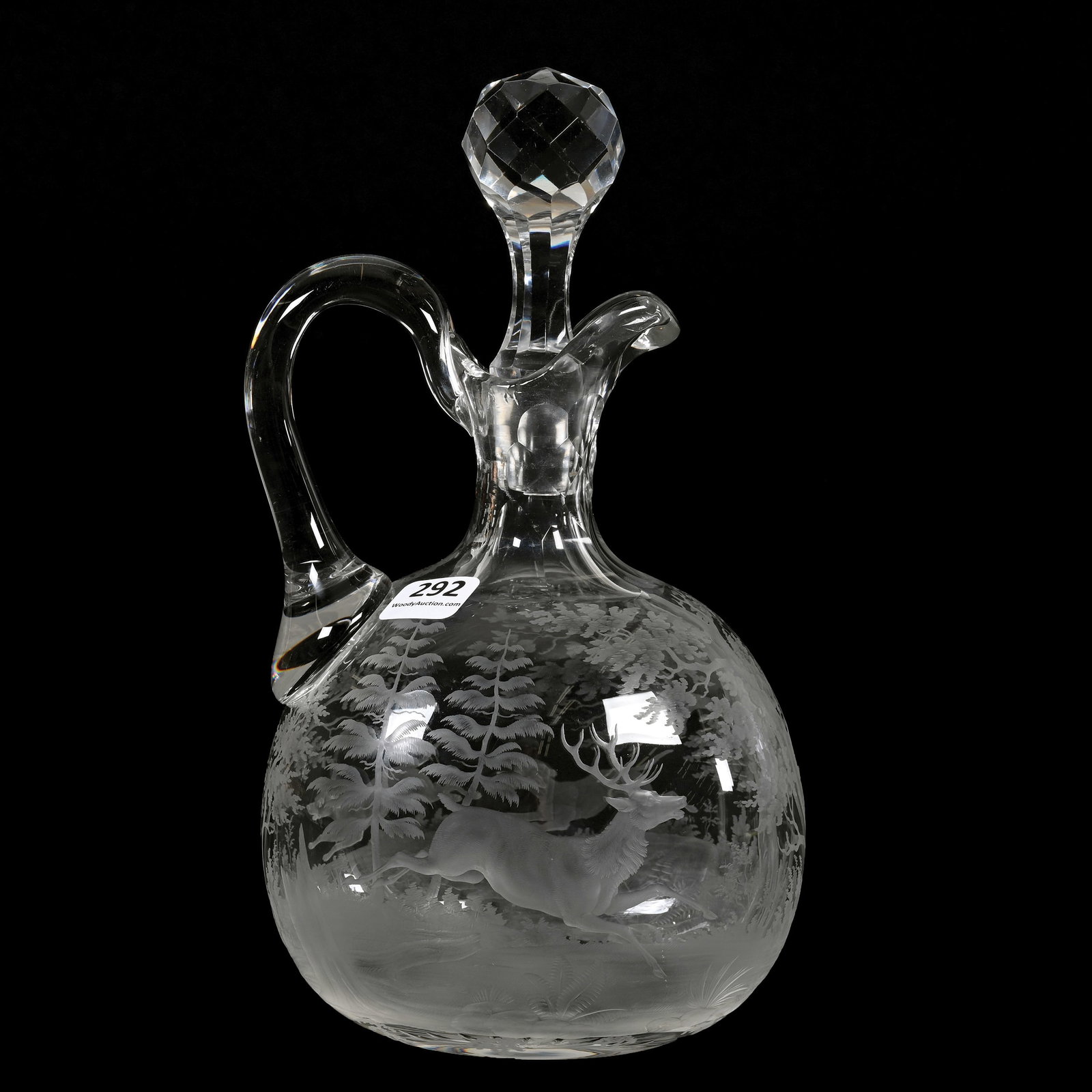 Ovoid Decanter, American Brilliant Cut Glass (1 of 4)
