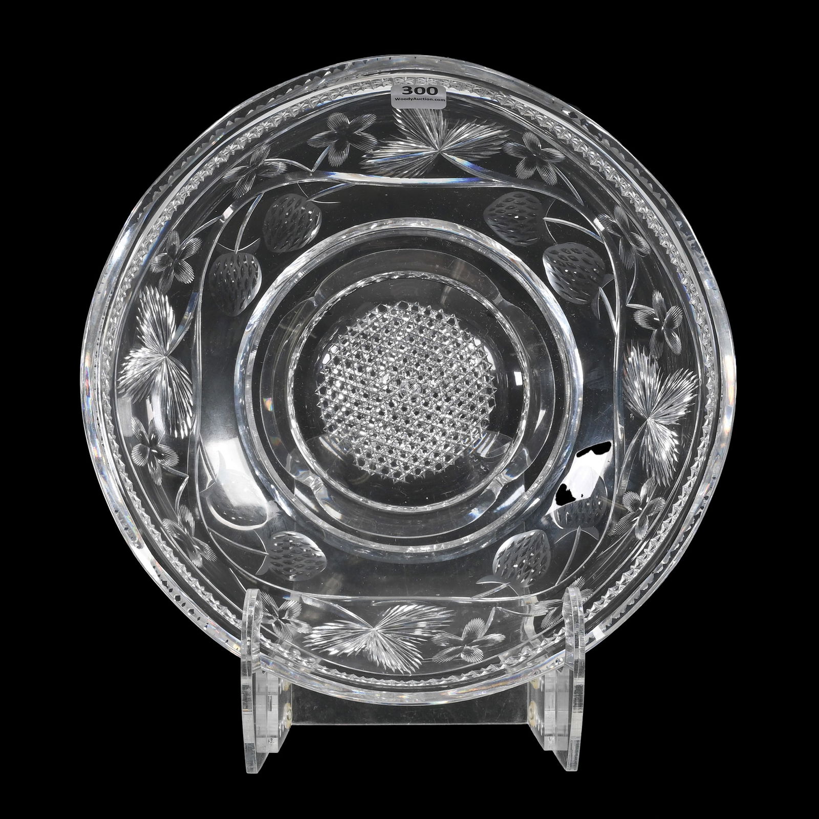 Pedestal Bowl, ABCG, Signed Libbey (1 of 3)