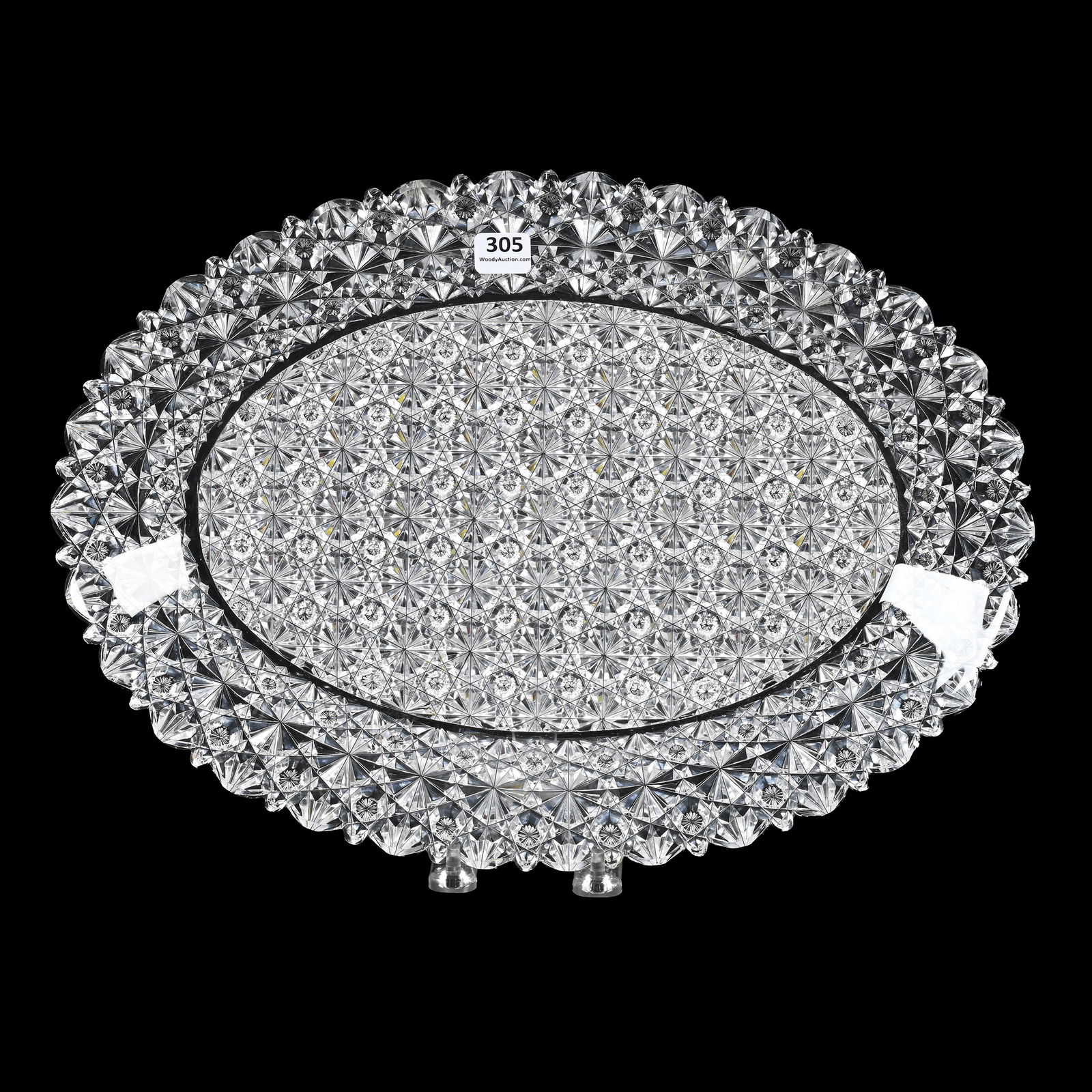 Oval Tray, American Brilliant Cut Glass (1 of 6)