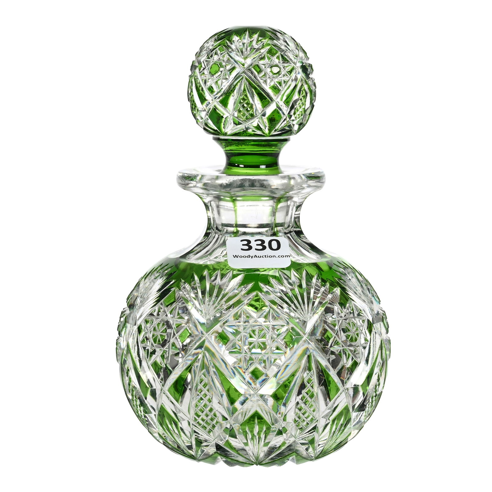 Cologne Bottle, ABCG, Green Cut To Clear (1 of 3)