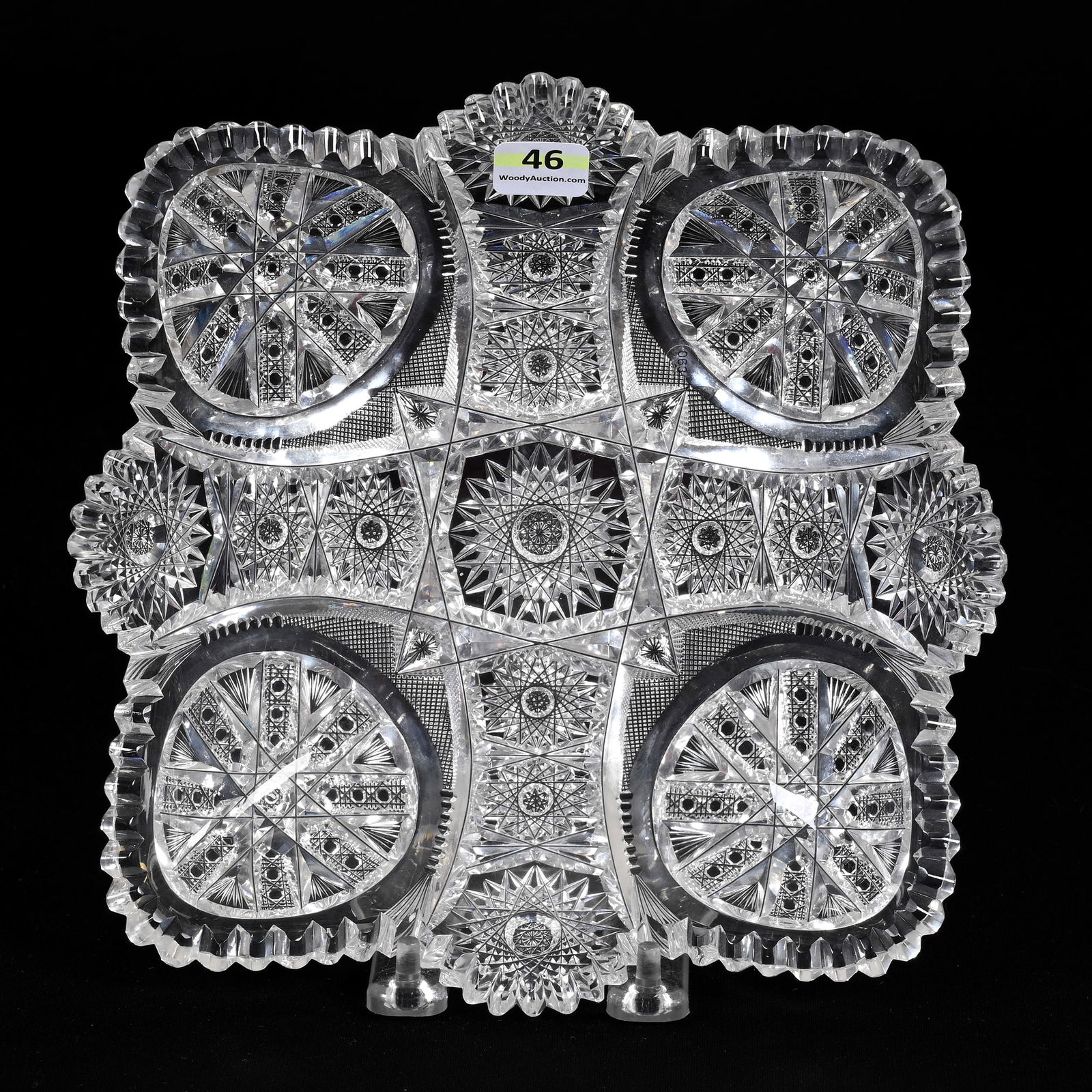 Square Bowl, ABCG, Signed Fry Chicago Pattern (1 of 2)