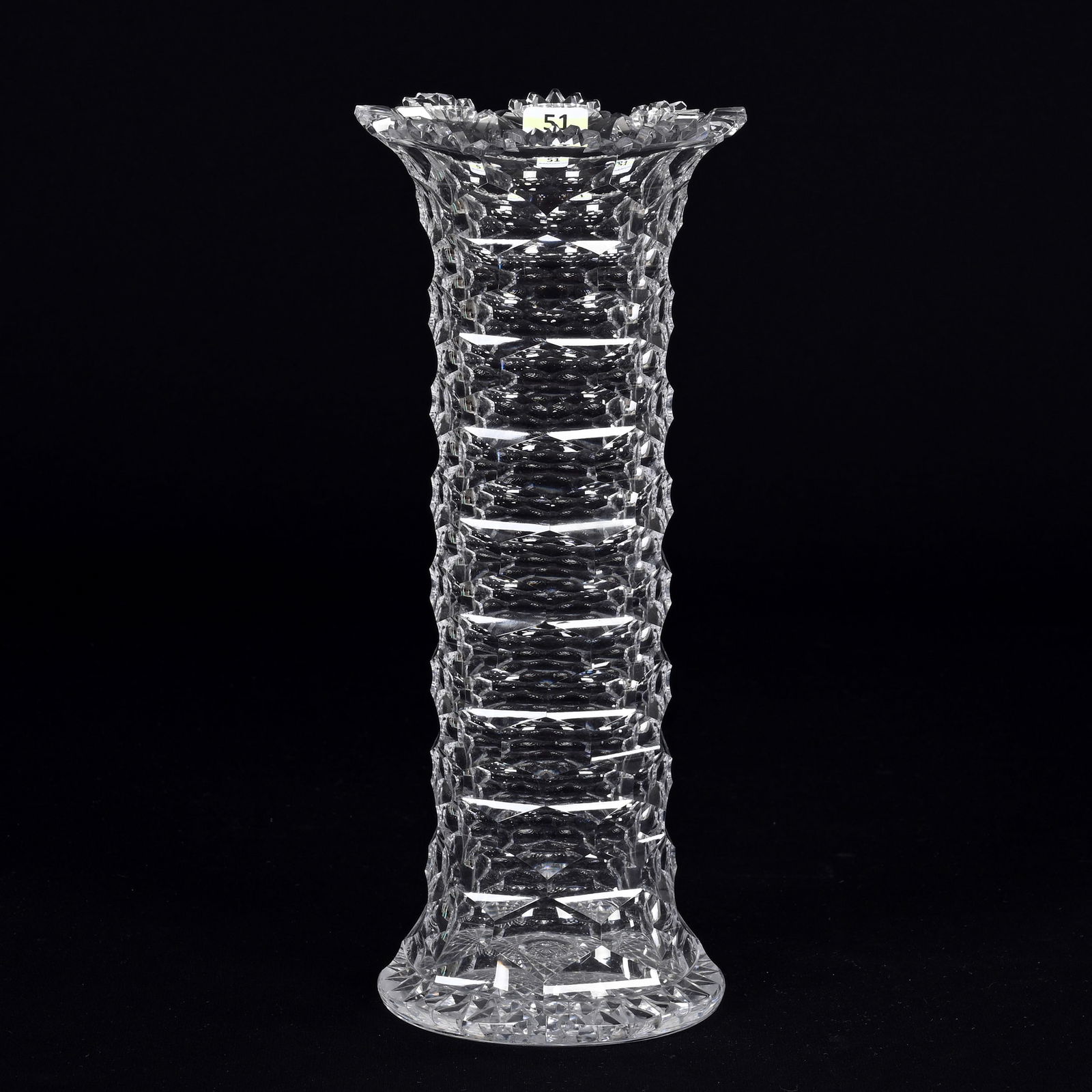 Vase, ABCG, Hollow Diamond Pattern By Dorflinger (1 of 4)