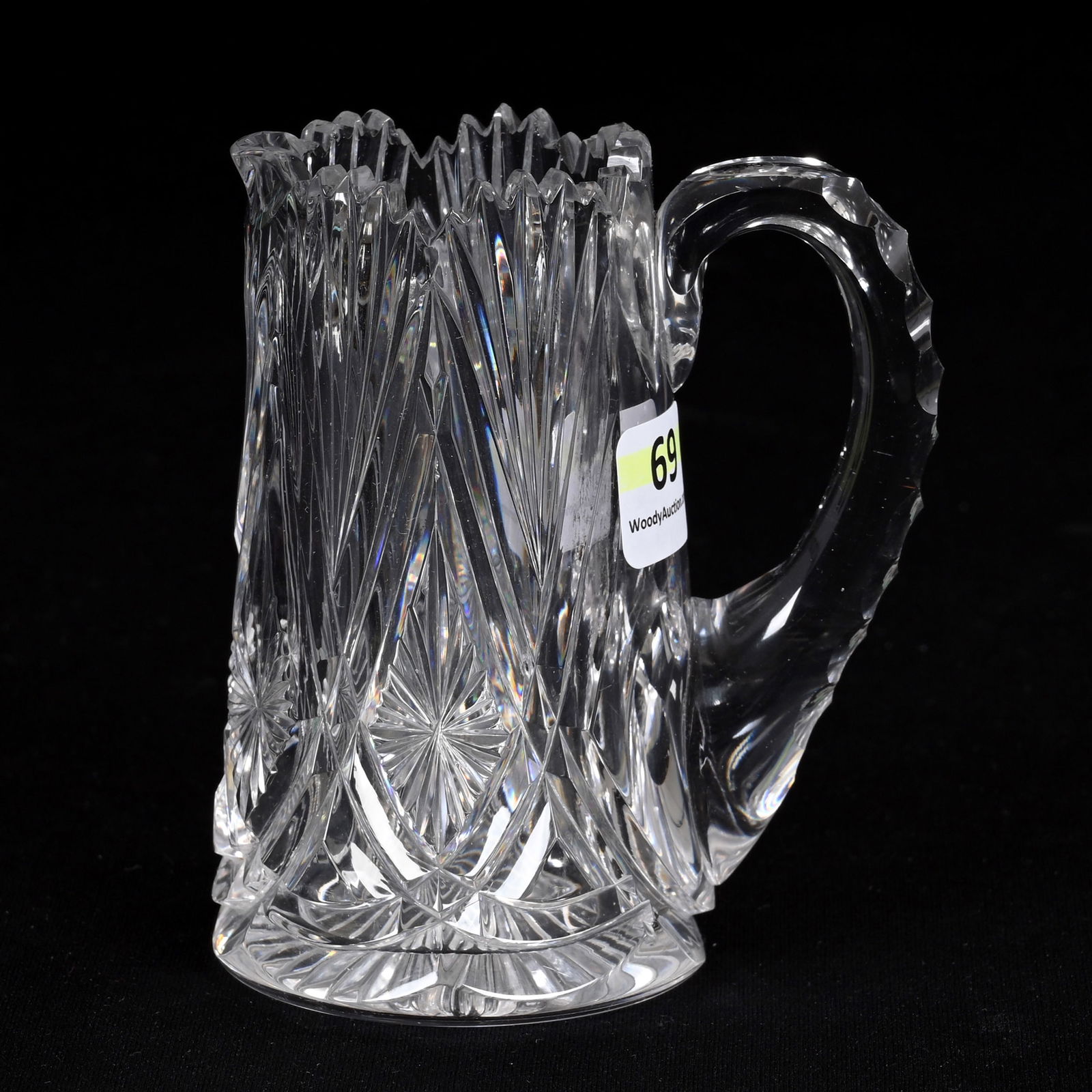 Miniature Pitcher, American Brilliant Cut Glass (1 of 3)