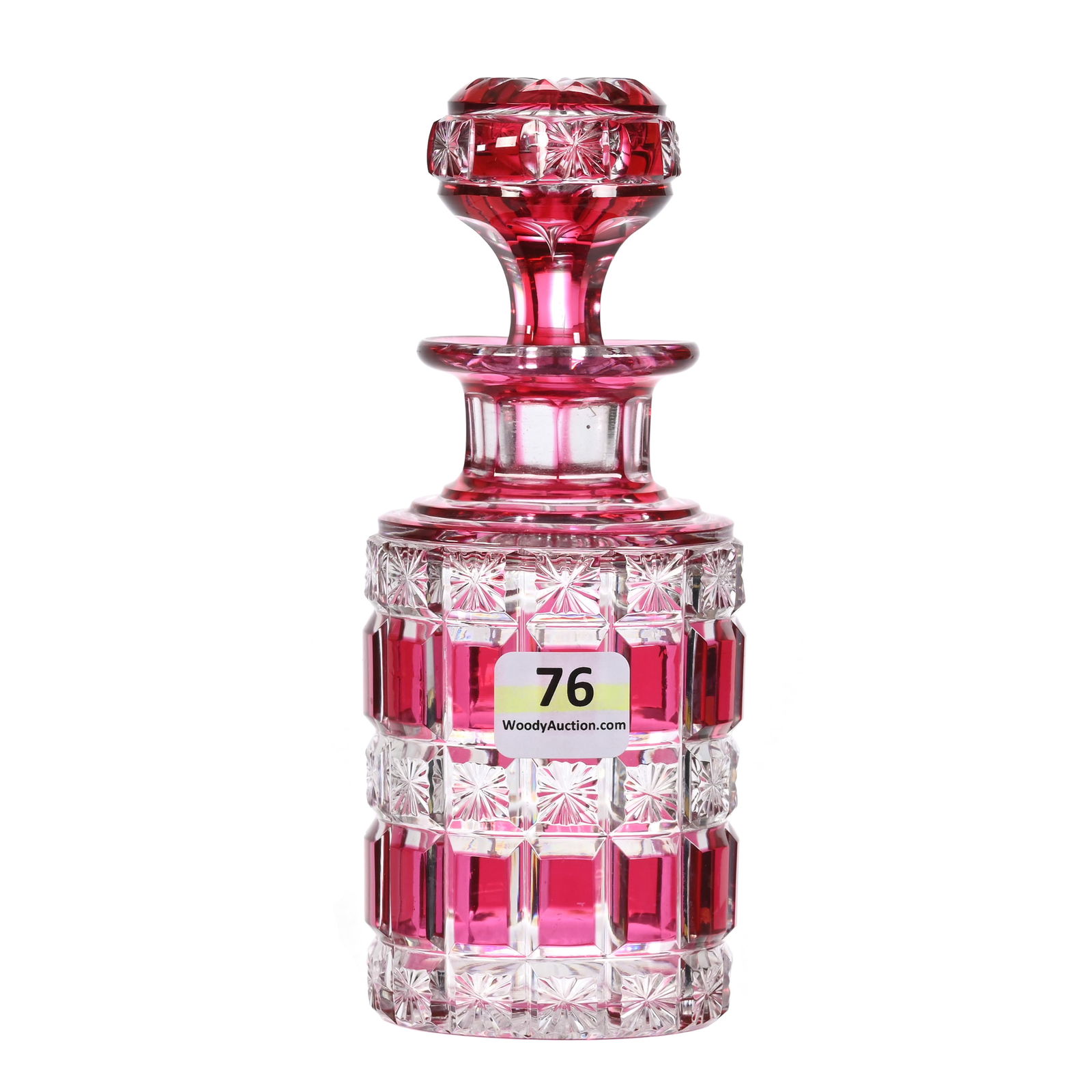 Cologne Bottle, BPCG, Cranberry Cut To Clear (1 of 3)