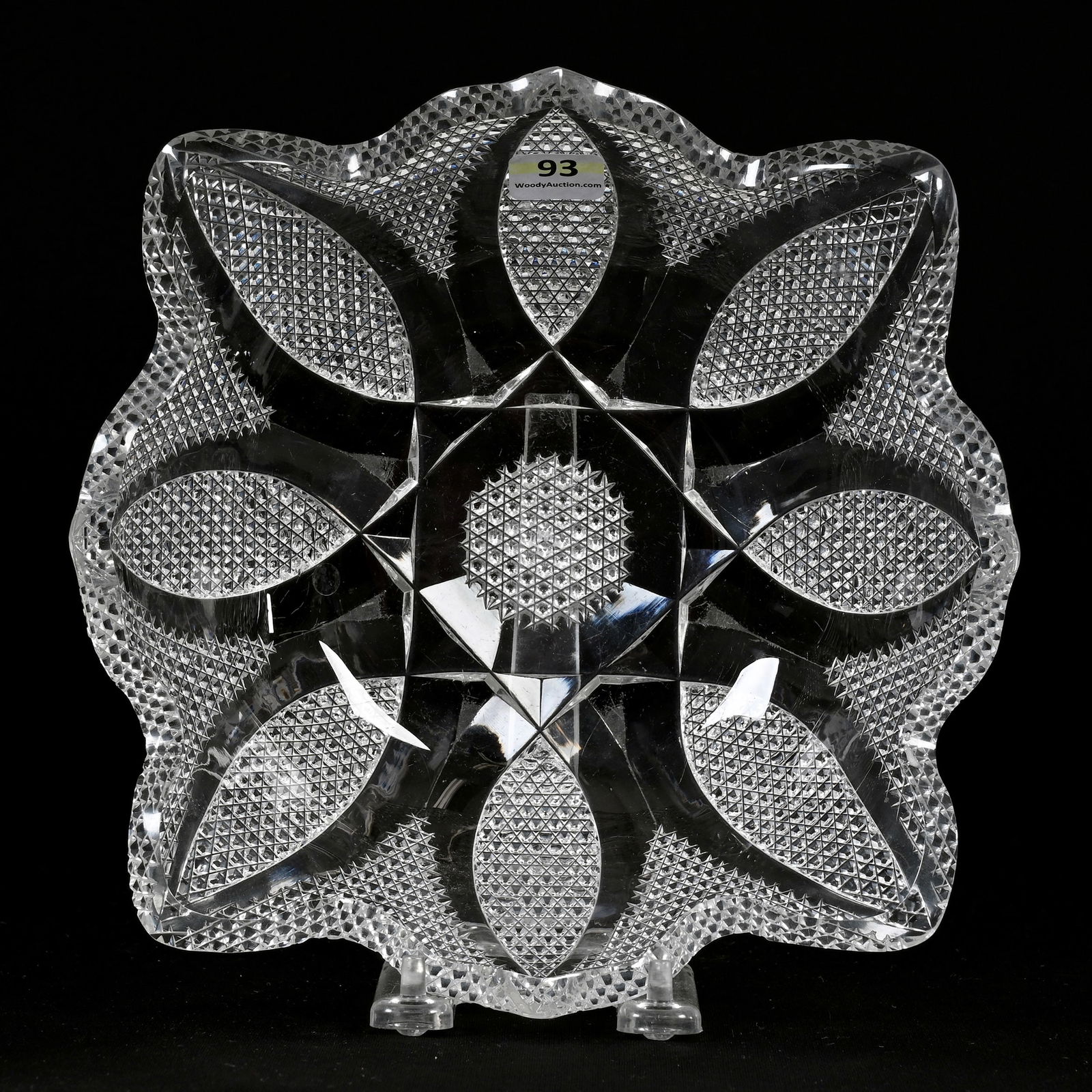 Square Bowl, ABCG, Signed Libbey Delphos Pattern (1 of 5)