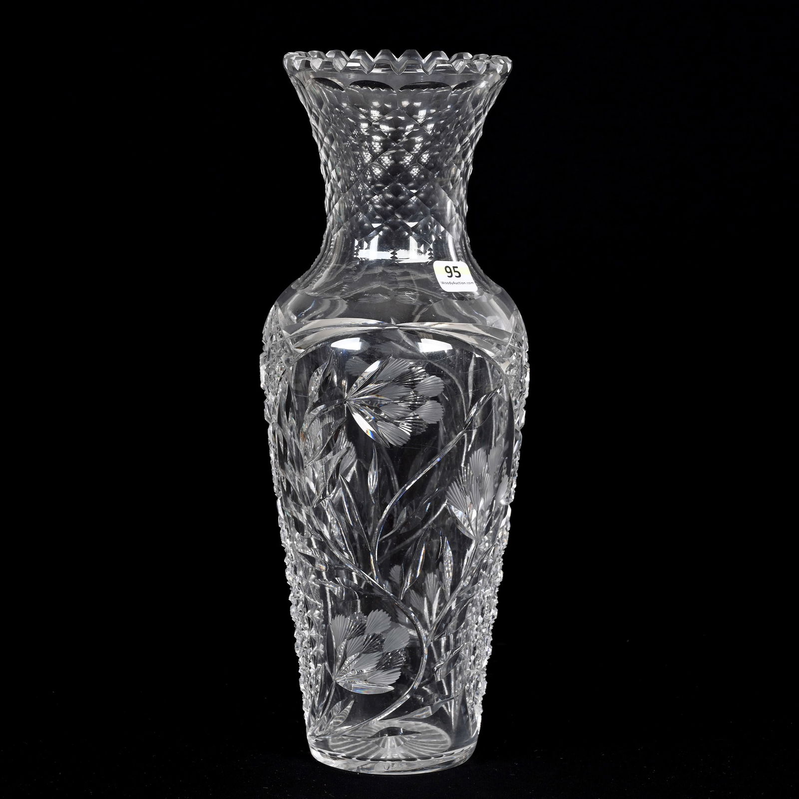 Shoulder Vase, American Brilliant Cut Glass (1 of 3)