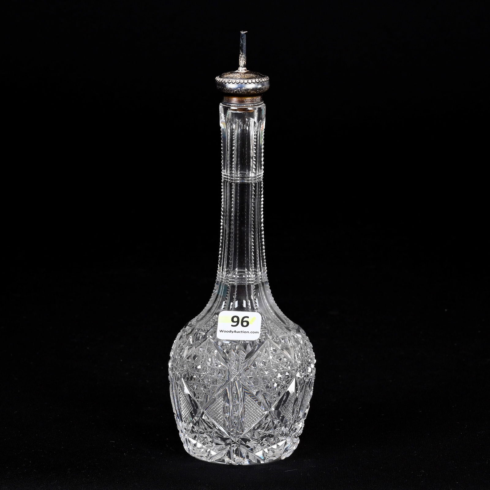 Barber Bottle, ABCG, Wilcox Sterling Silver Top (1 of 3)