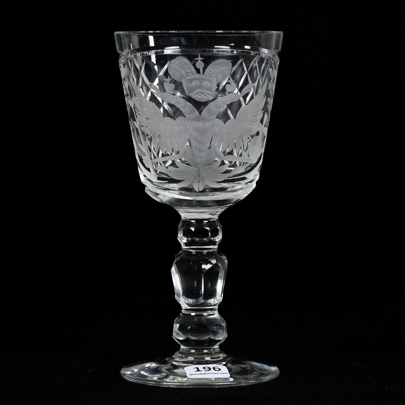 Goblet, Brilliantl Period Cut Glass (1 of 3)