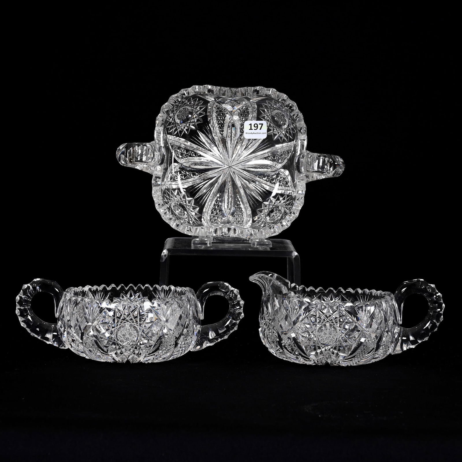 (3) Items, American Brilliant Cut Glass (1 of 6)