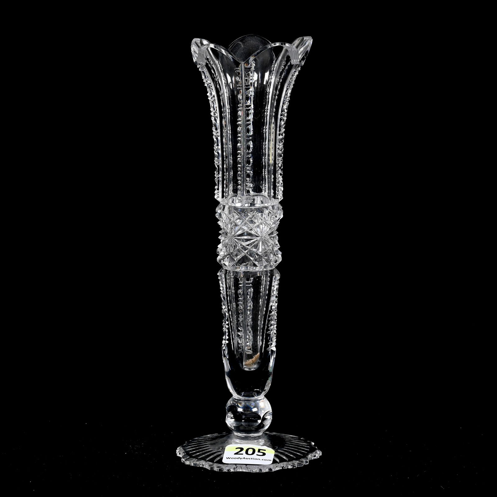Bud Vase, Cut Glass, Signed Pepi Hermann (1 of 4)