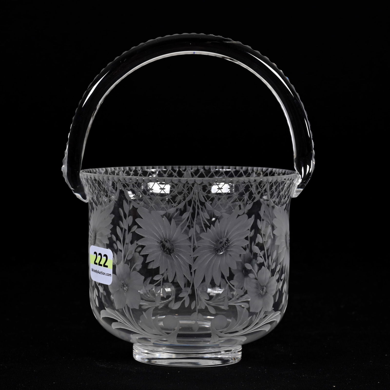 Basket, ABCG, Signed Libbey Pattern #4811-053 (1 of 3)