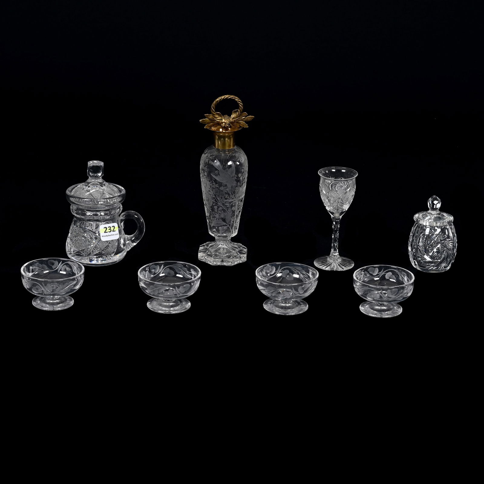 (8) Cut Glass Items (1 of 3)