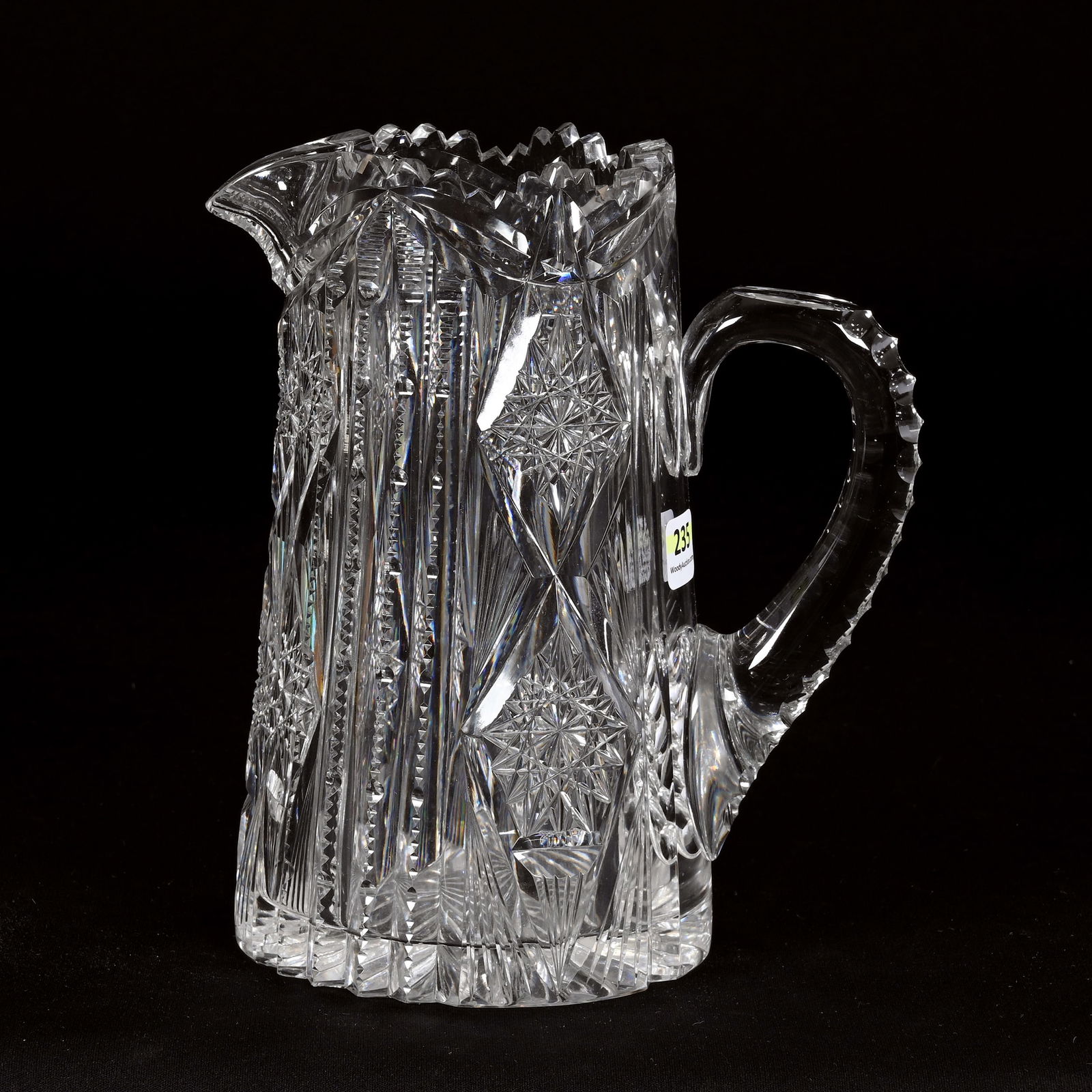 Pitcher, ABCG, Signed Libbey New Brilliant Pattern (1 of 3)