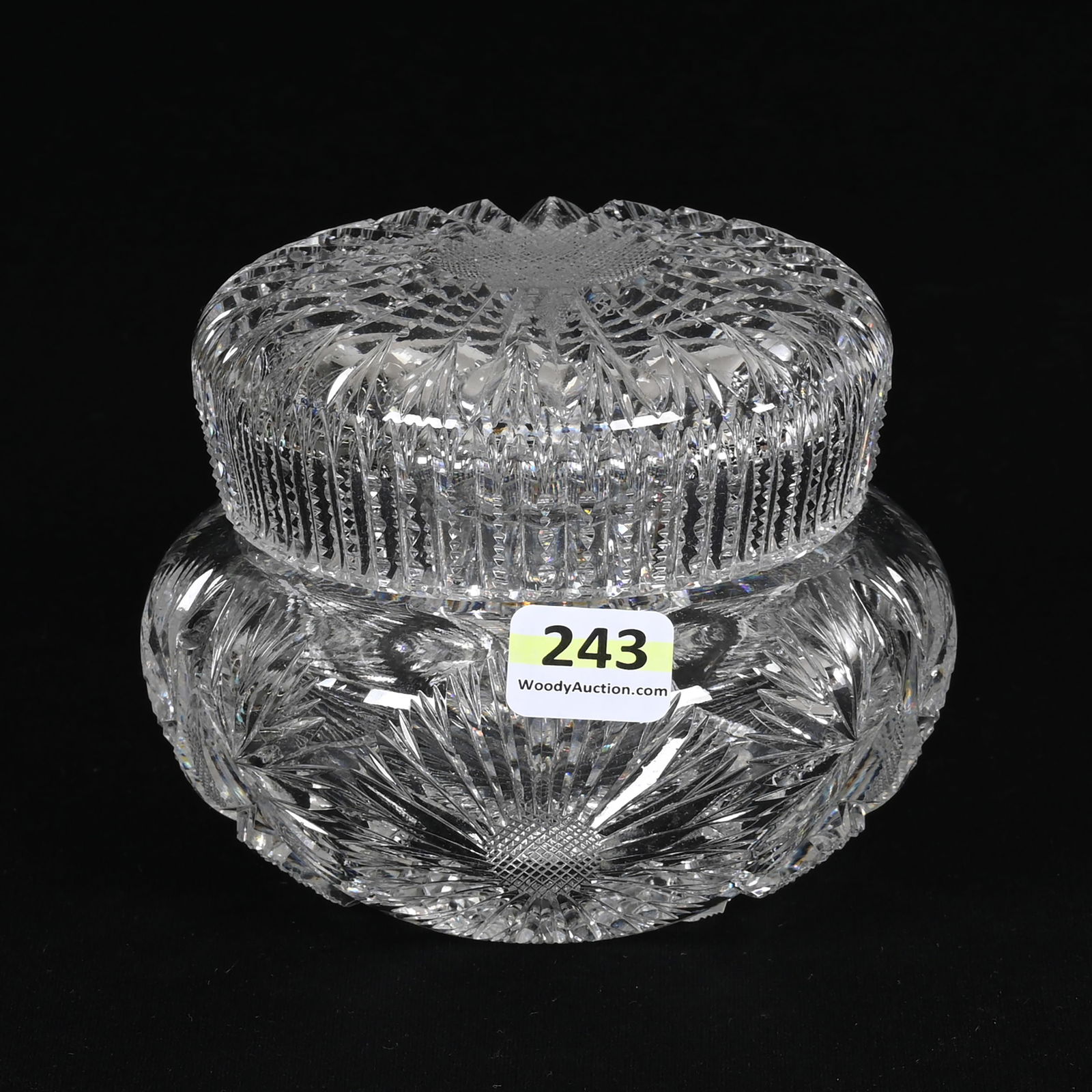 Powder Box, American Brilliant Cut Glass (1 of 6)