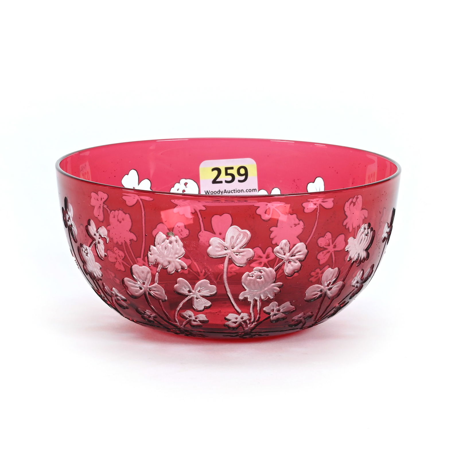 Finger Bowl, BPCG, Red Acid Cut To Clear (1 of 3)