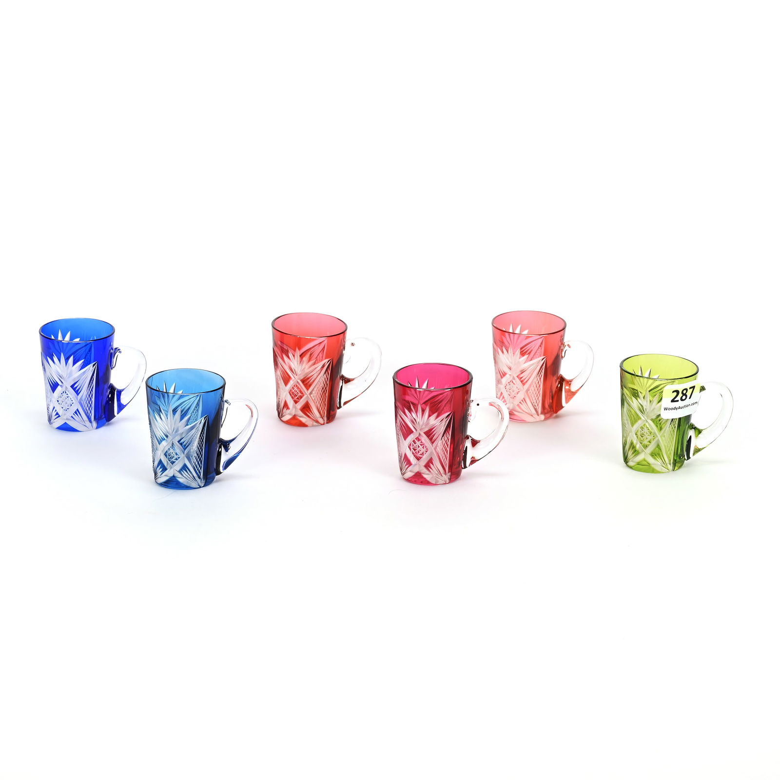 (6) Handled Shot Glasses, BPCG (1 of 4)