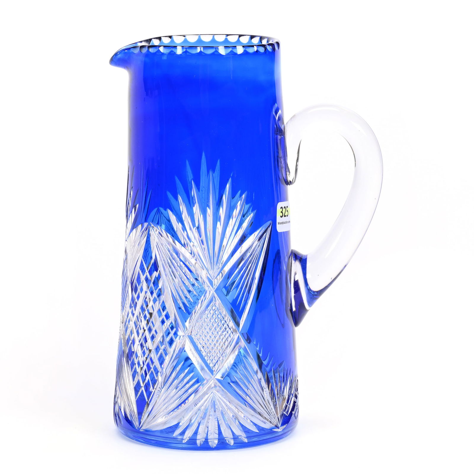 Pitcher, BPCG, Cobalt Blue Cut To Clear (1 of 3)