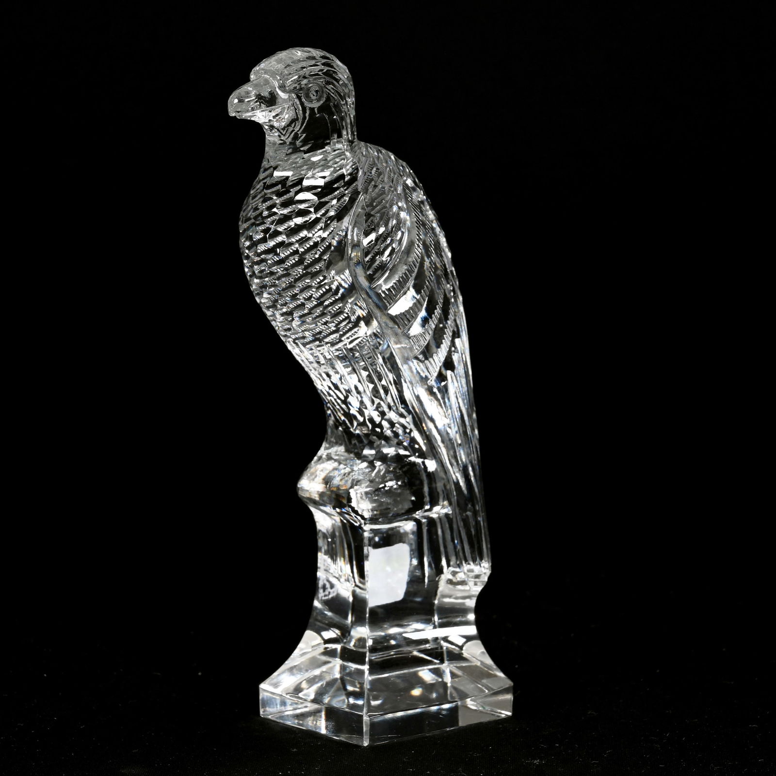 Figurine Signed Steuben, Clear Crystal Falcon (1 of 4)