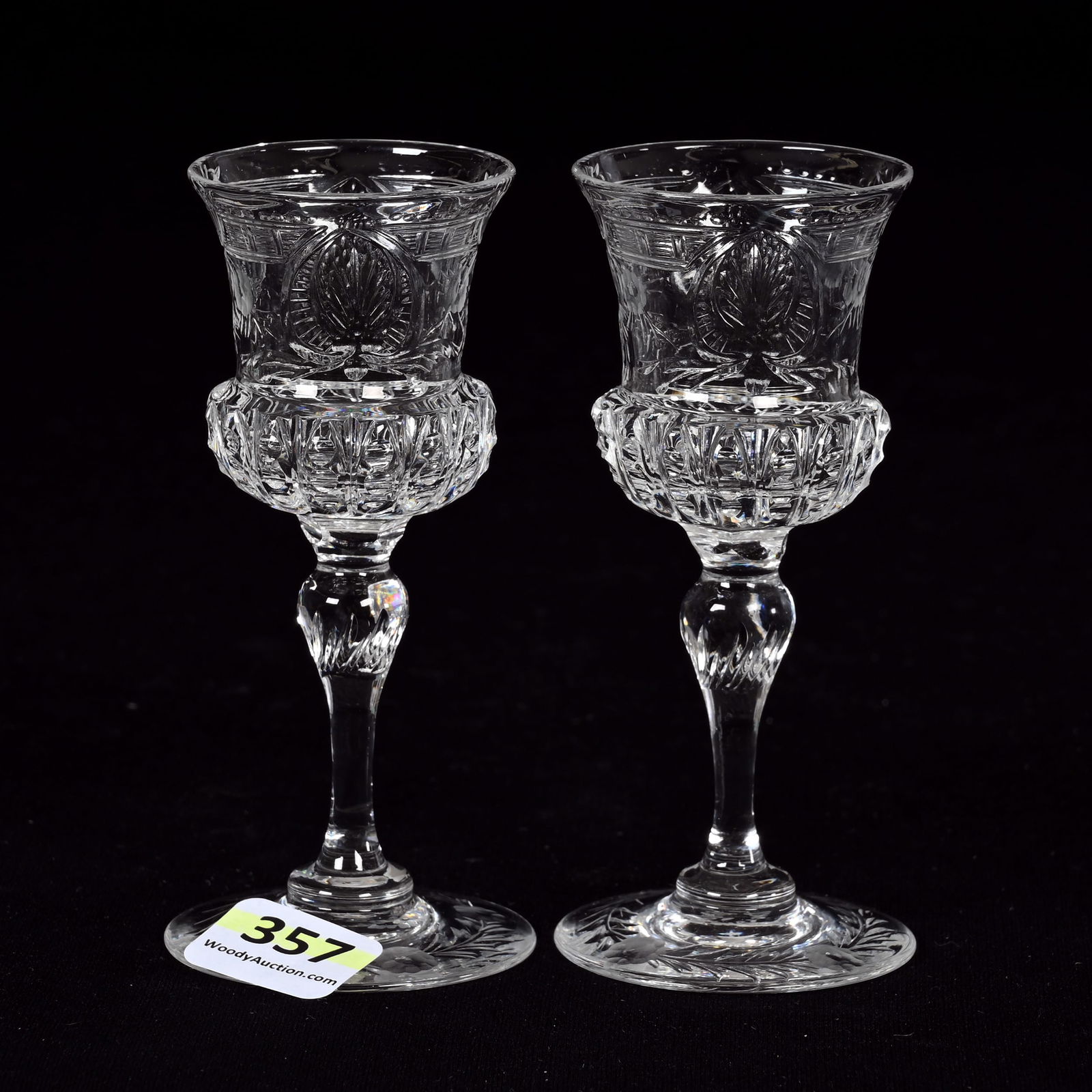 Pair Cordial Stems, BPCG, Signed Webb (1 of 3)