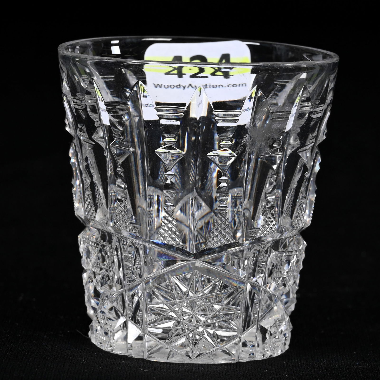 Whiskey Tumbler, ABCG, Signed Libbey Ellsmere Pattern (1 of 4)