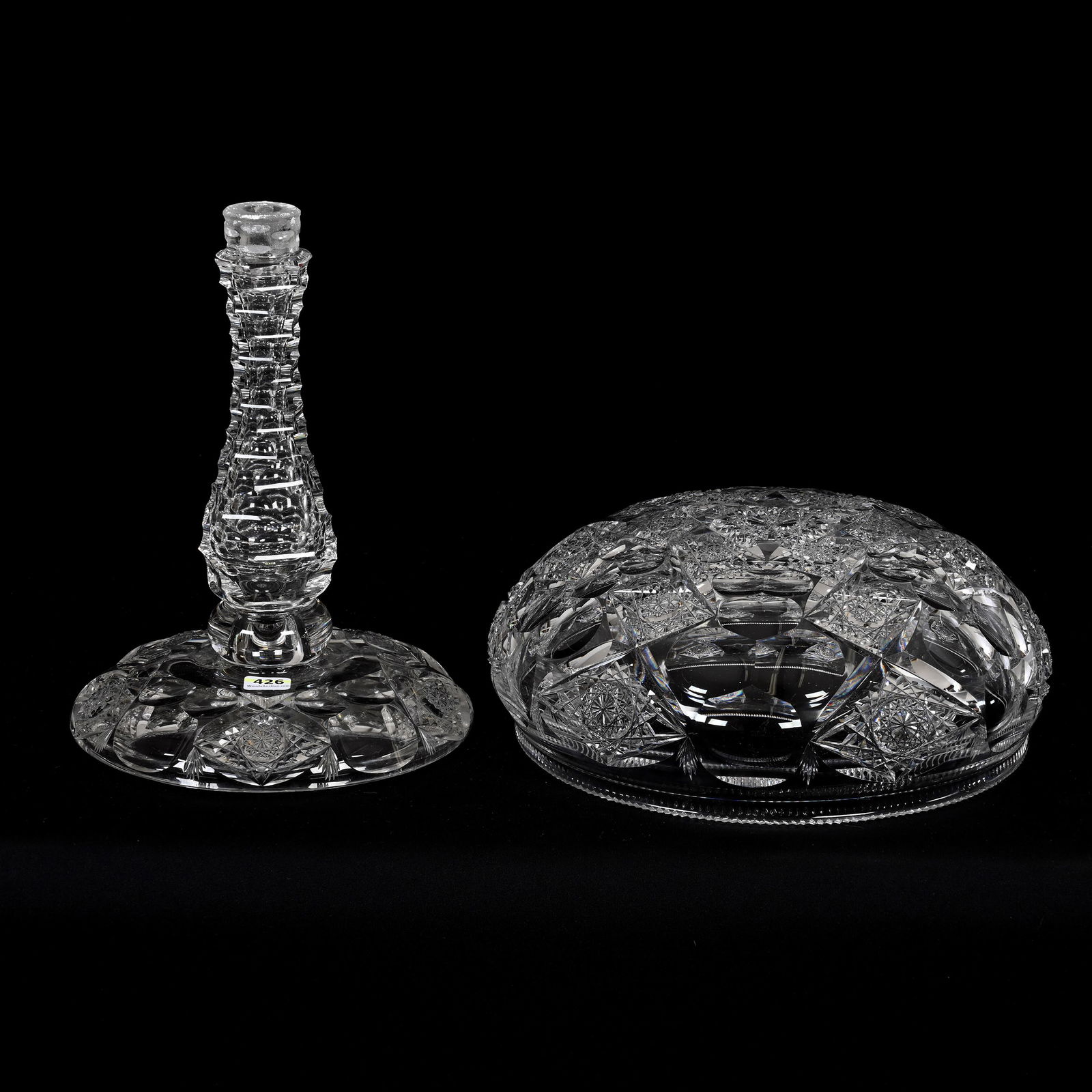 Lamp Base & Shade, ABCG, Signed Hawkes Queens (1 of 3)