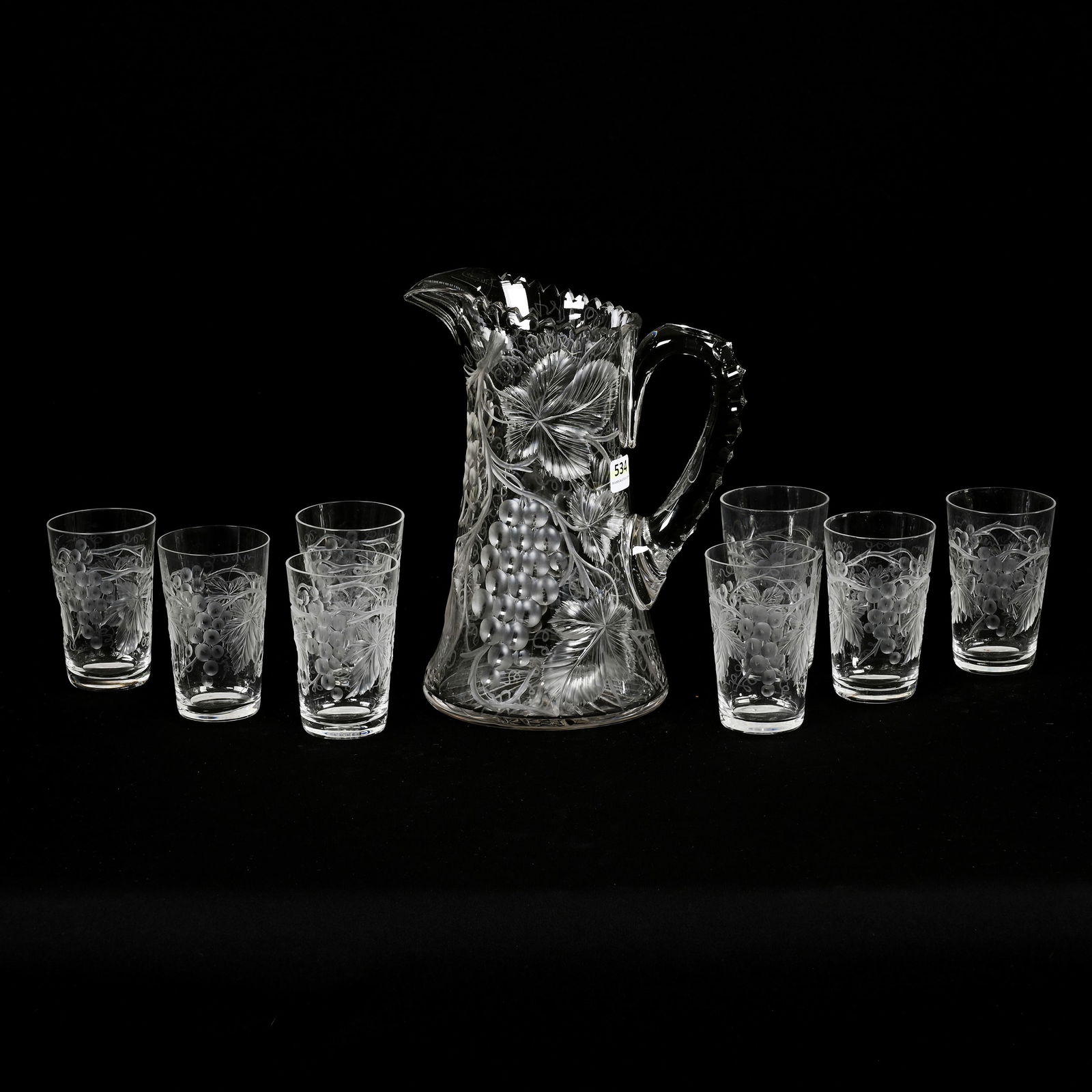 Juice Set, ABCG, Finely Engraved Vintage Motif (1 of 3)