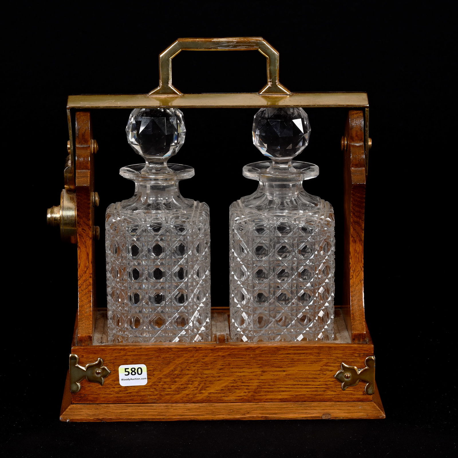 Tantalus Set, Brilliant Period Cut Glass (1 of 7)