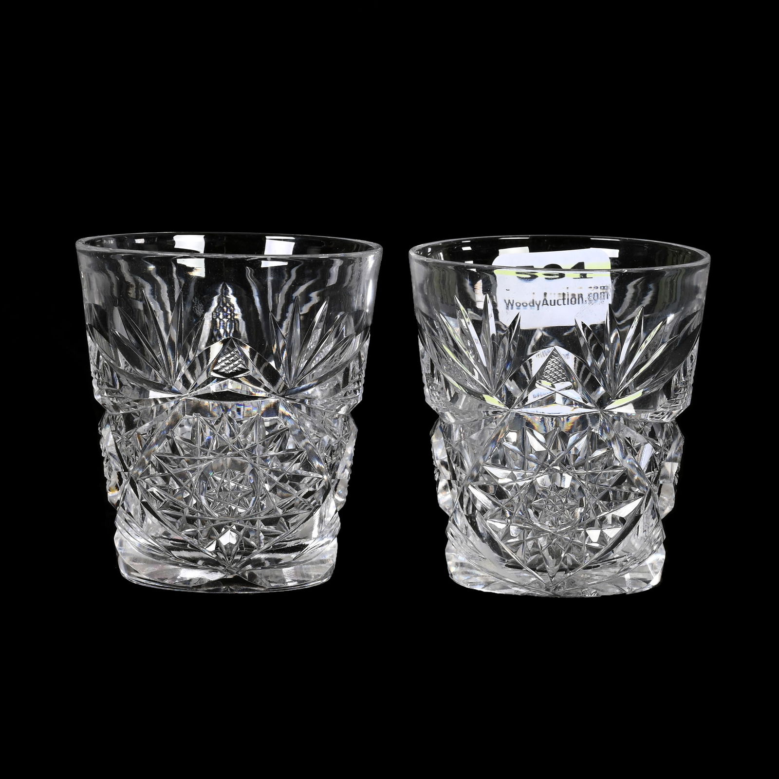 Pair Whiskey Tumblers, ABCG, Signed Libbey (1 of 4)