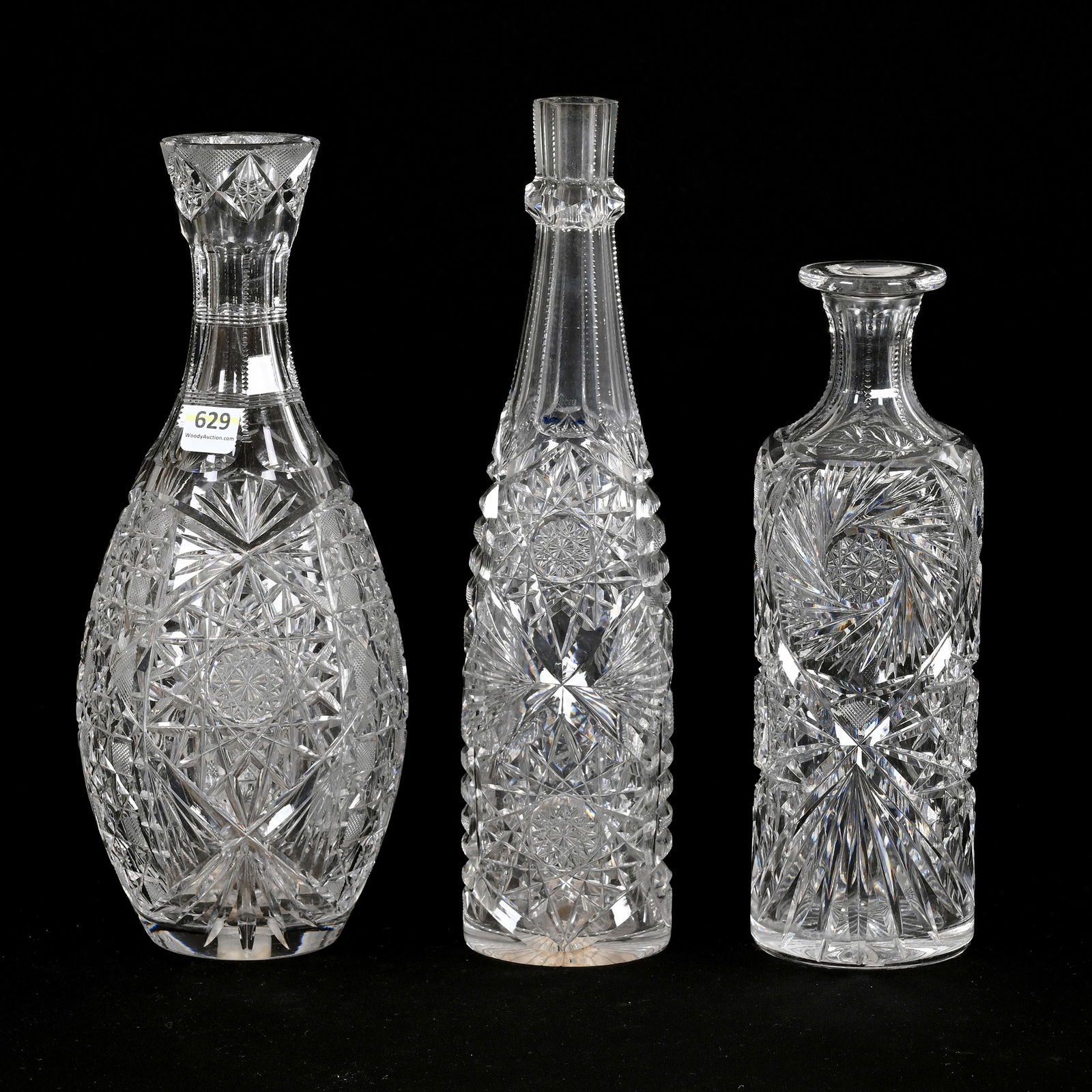 (3) Bottles, ABCG, Missing Stoppers (1 of 3)