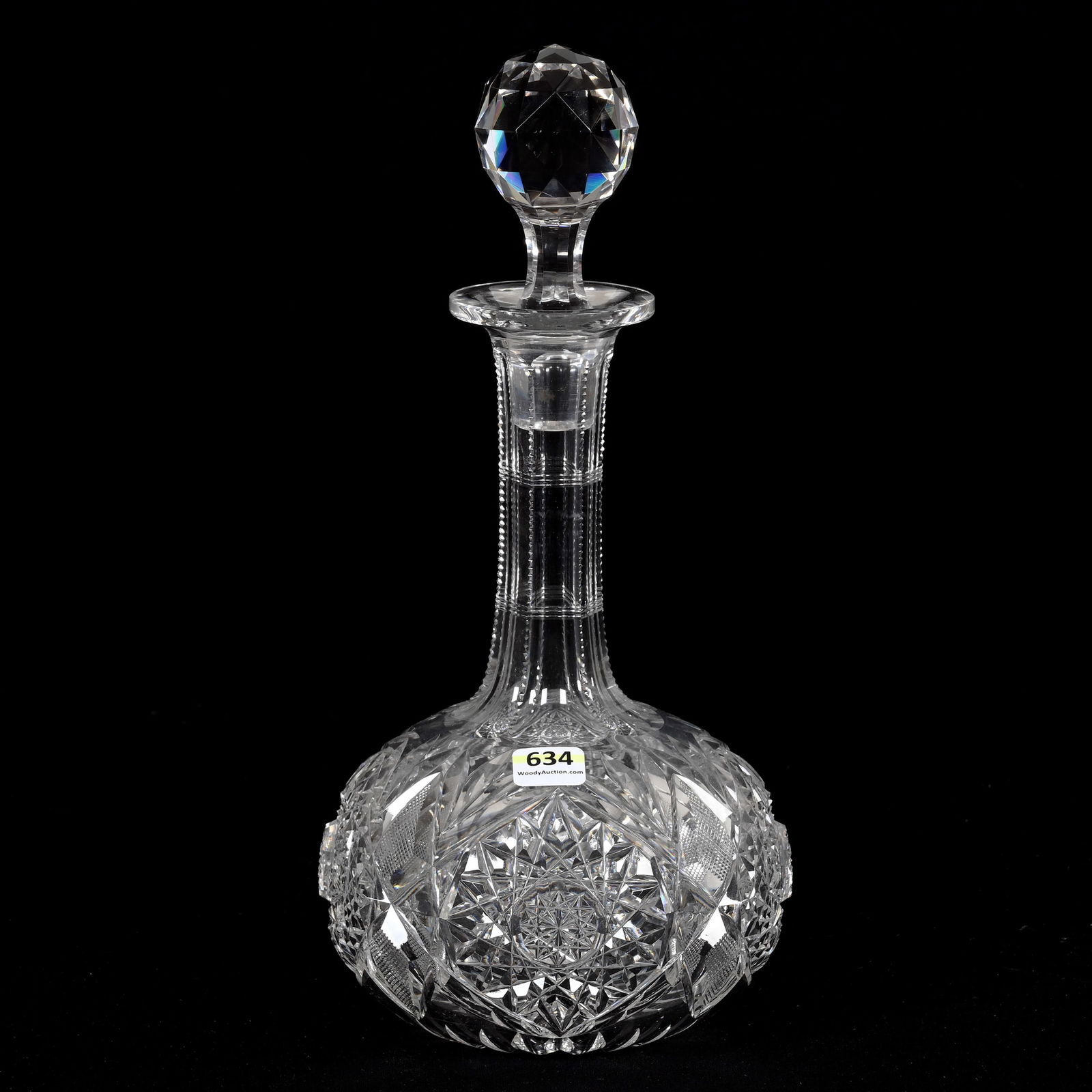 Decanter, ABCG, Signed Libbey Venetia Pattern (1 of 3)