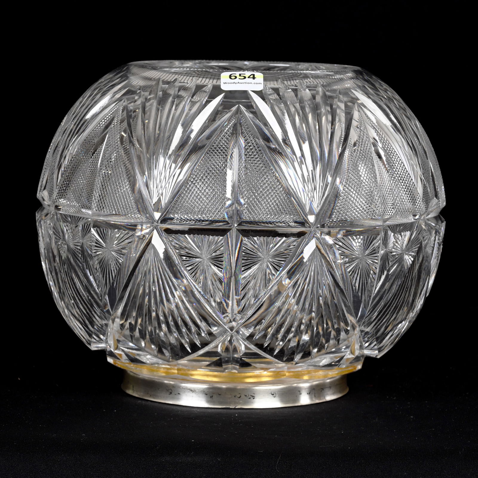Lamp Globe, American Brilliant Cut Glass (1 of 3)