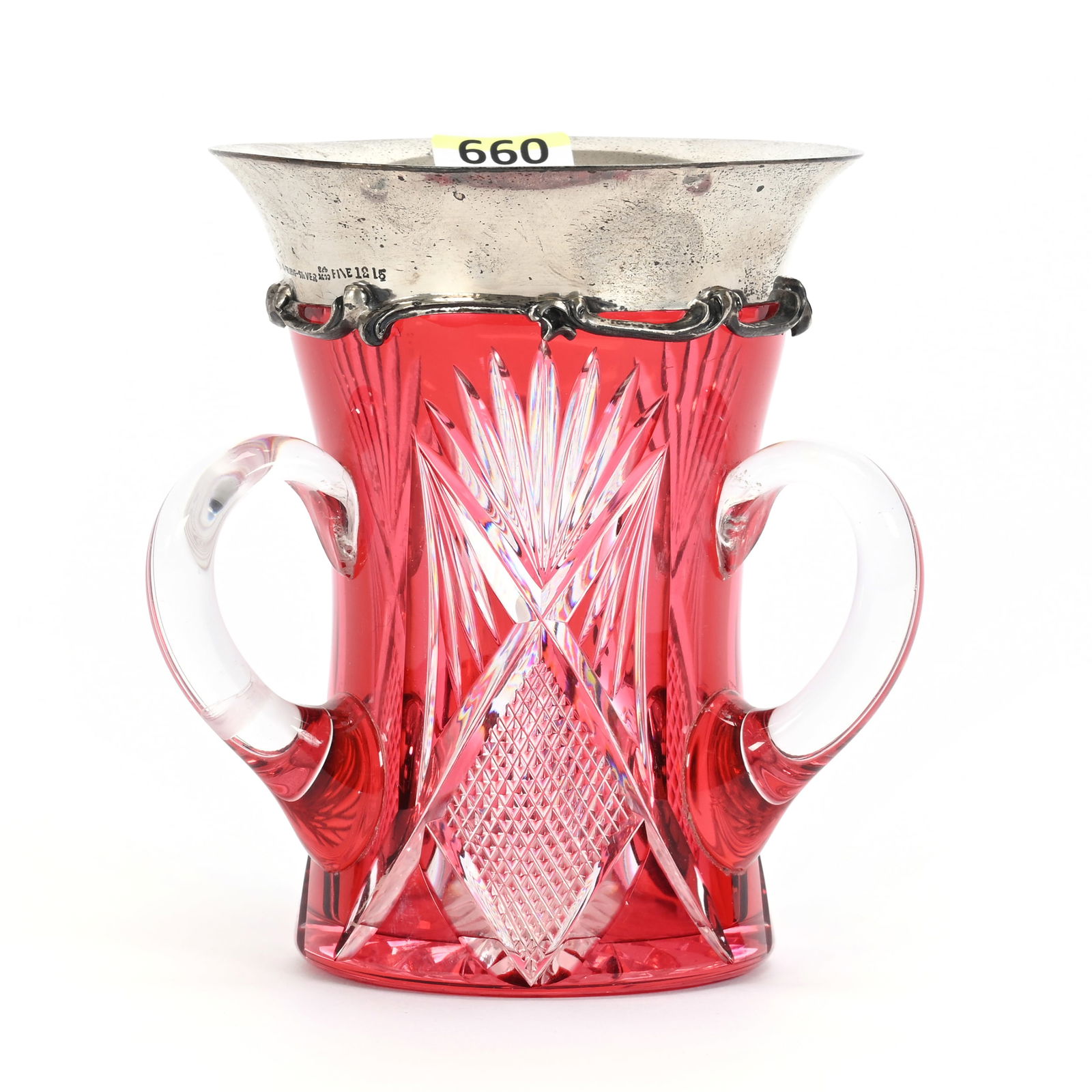 Loving Cup, ABCG, Cranberry Cut To Clear (1 of 5)