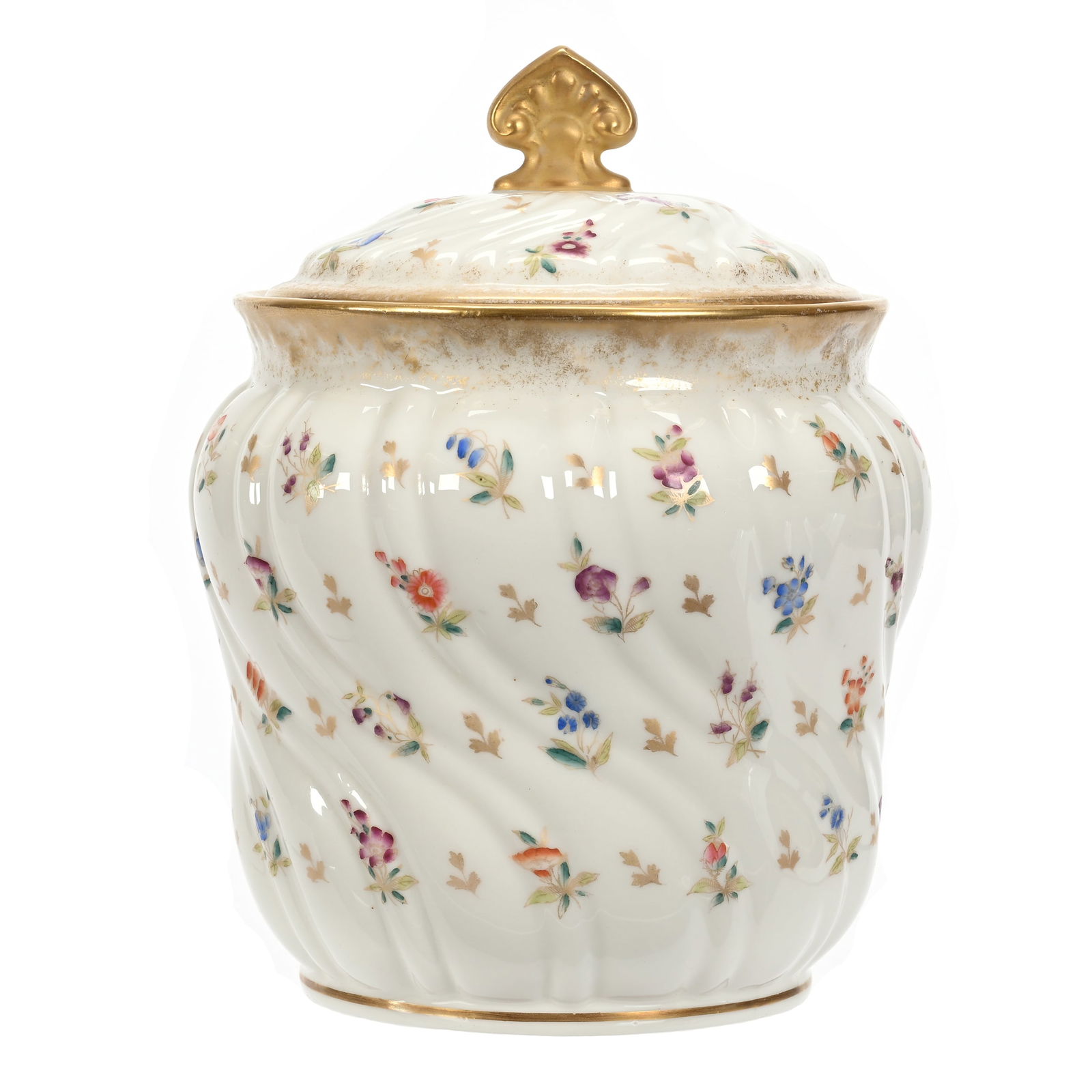 Biscuit Jar Marked American Willets Belleek (1 of 3)