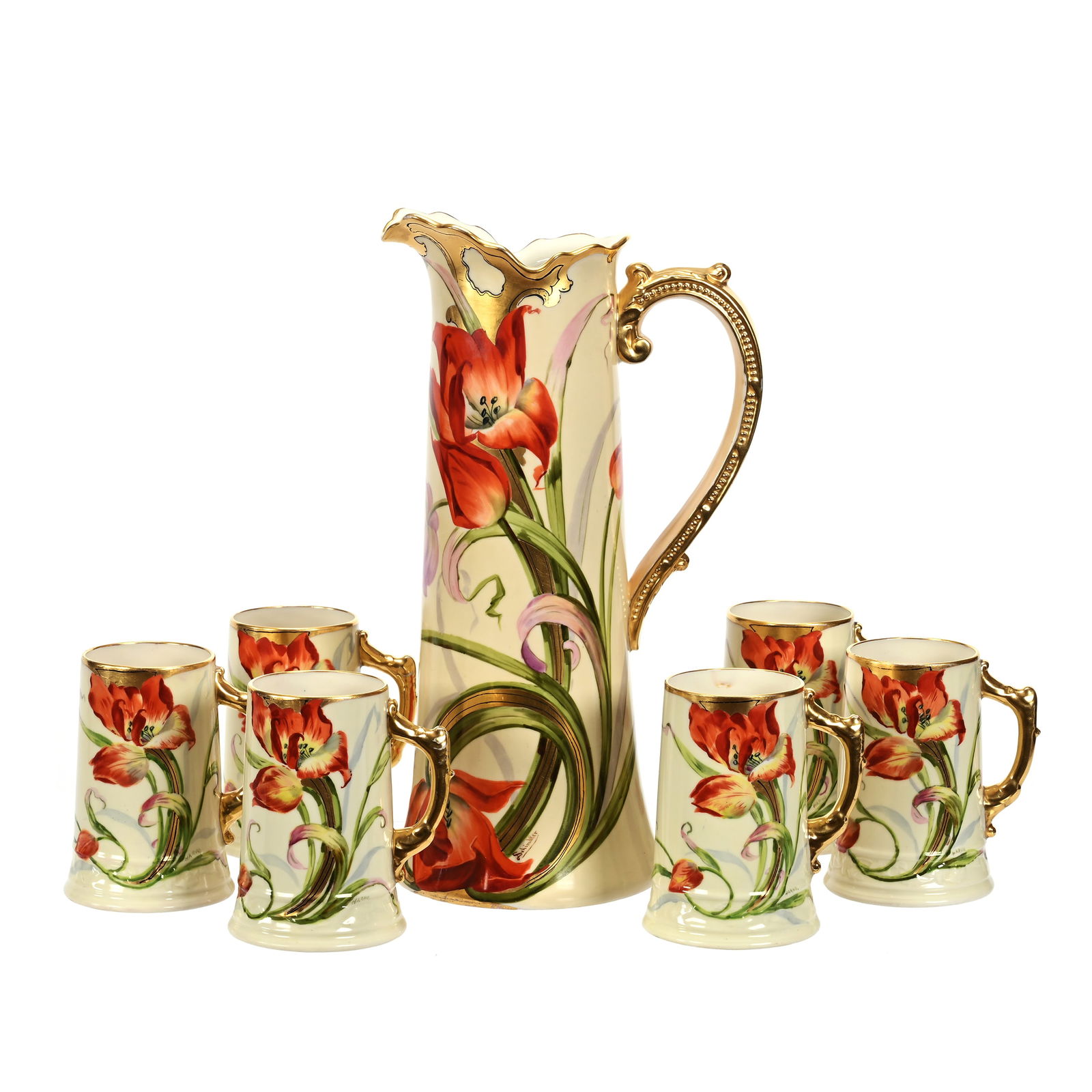 Tankard Set, American Willets Belleek (1 of 6)
