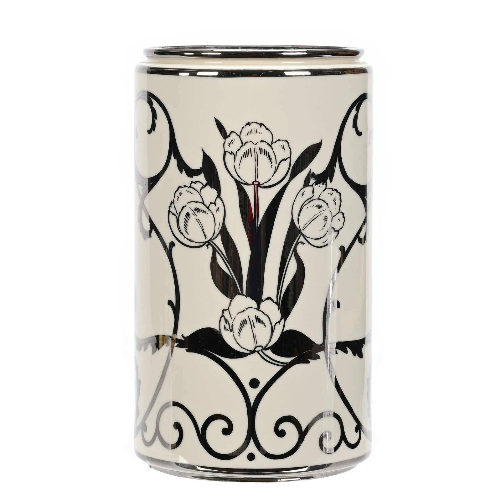 Cylinder Vase, American Belleek Marked CAC (1 of 4)