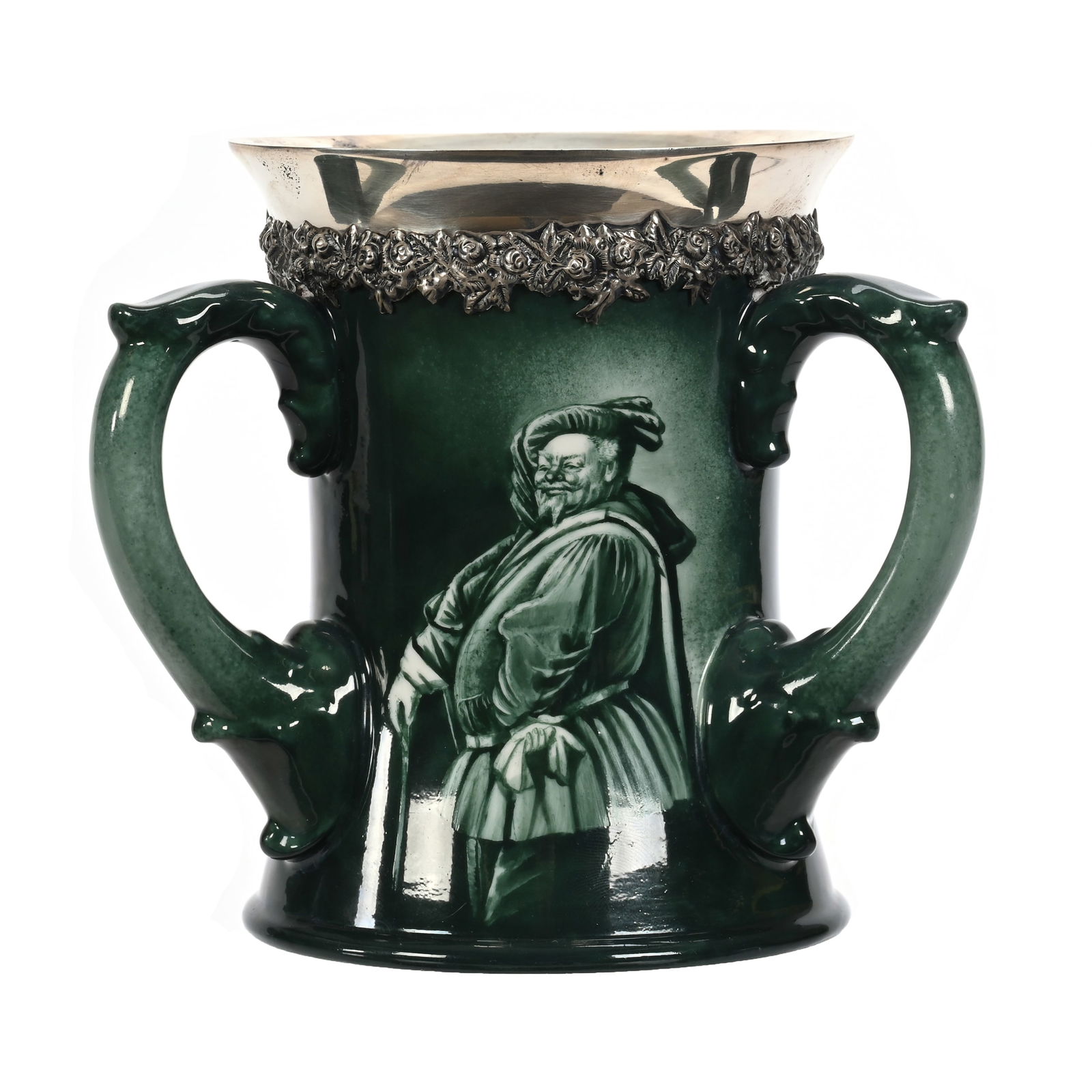 Loving Cup, Three Handle, American Belleek Marked CAC Lenox (1 of 5)