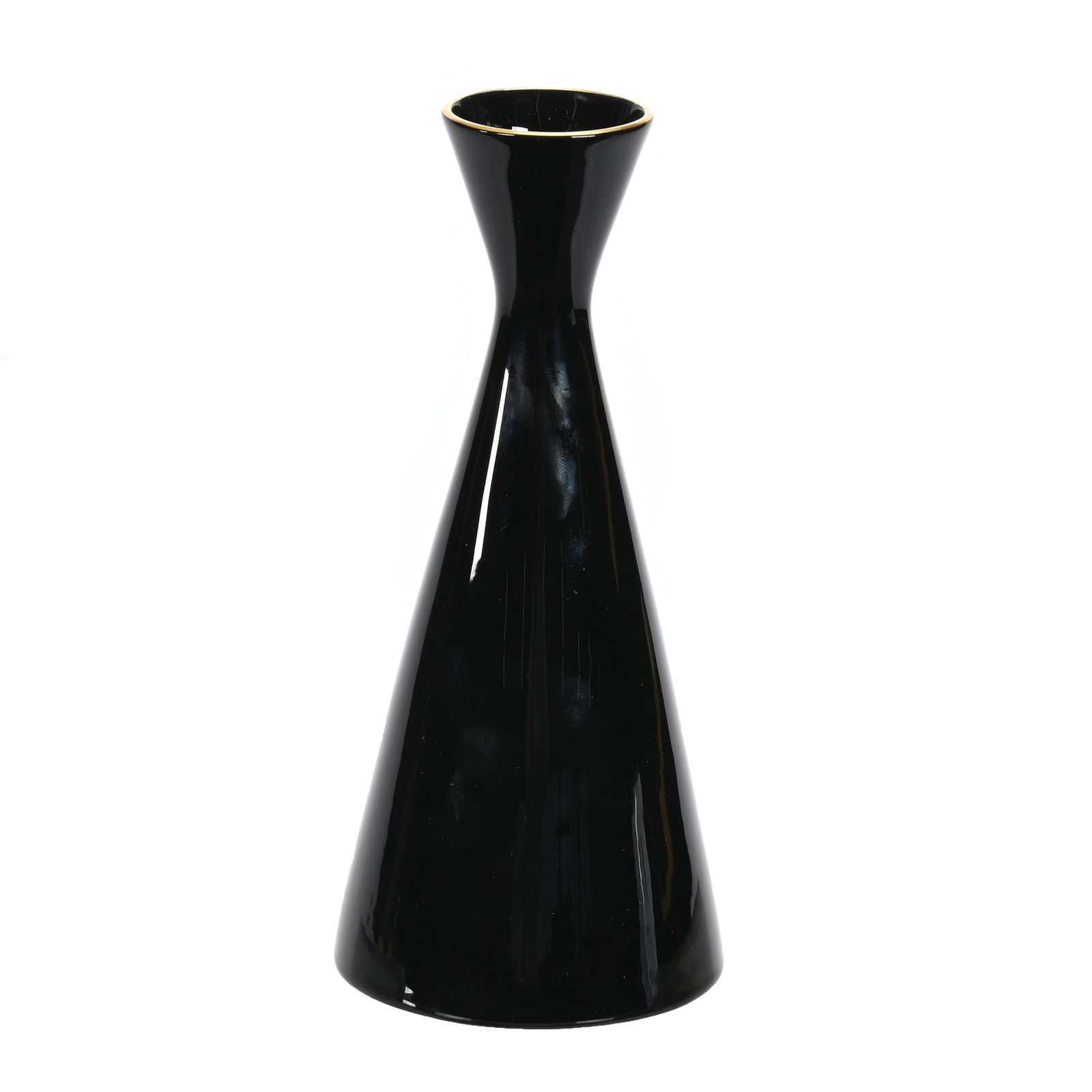 Conical Vase, Lenox Wreath Mark, Rare Black (1 of 3)