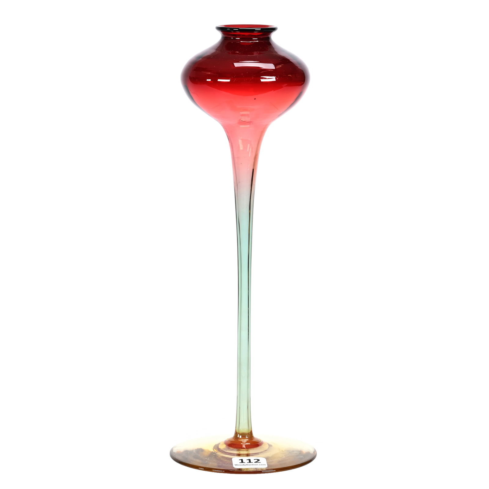 Vase Signed Libbey Amberina Art Glass (1 of 3)