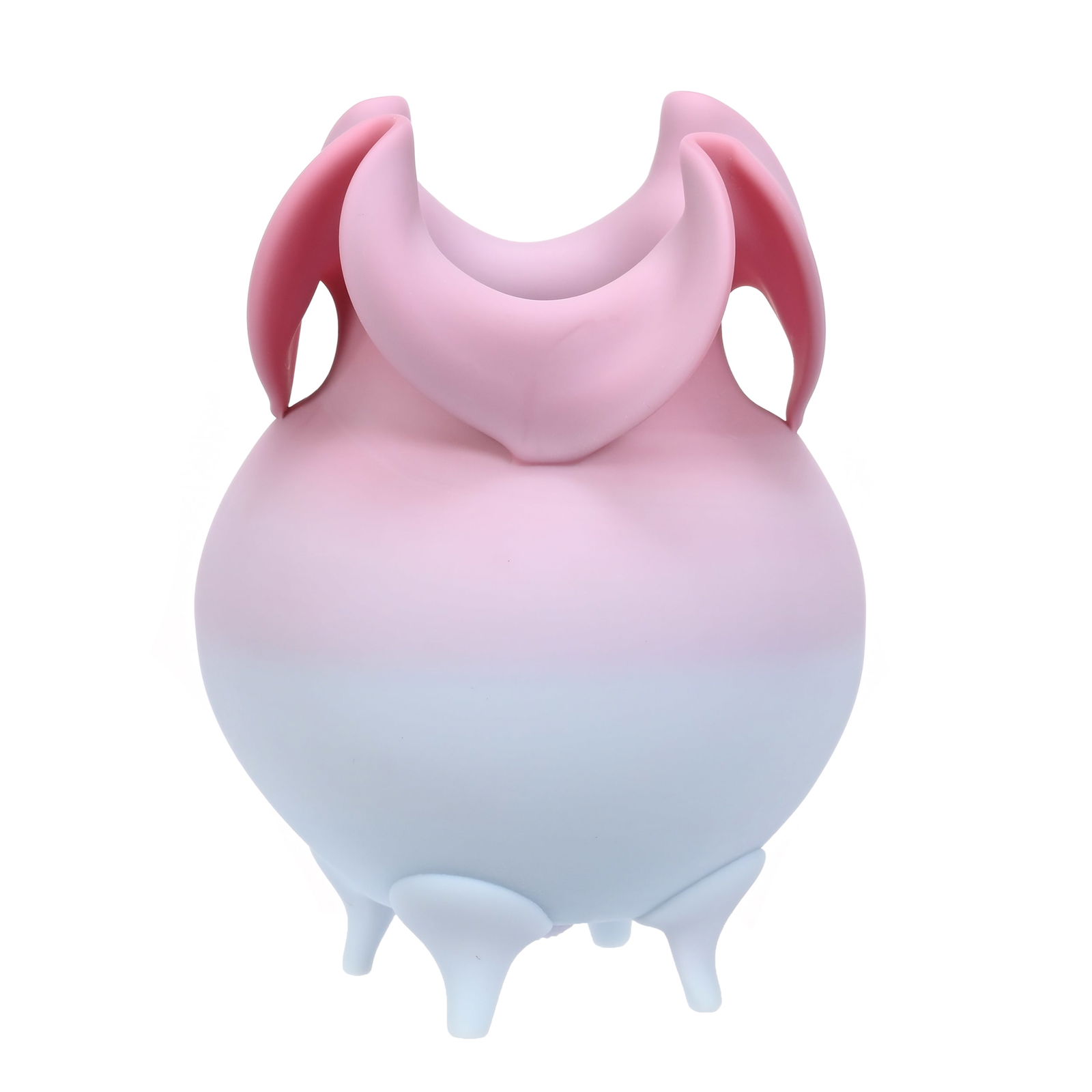 Footed Vase, Mt. Washington Peachblow Art Glass (1 of 4)