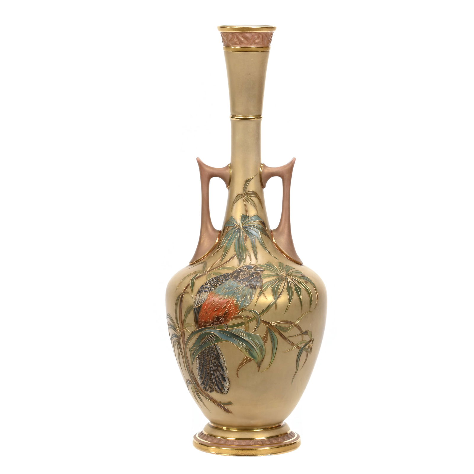 Vase Marked Royal Worcester Patent Metallic (1 of 3)