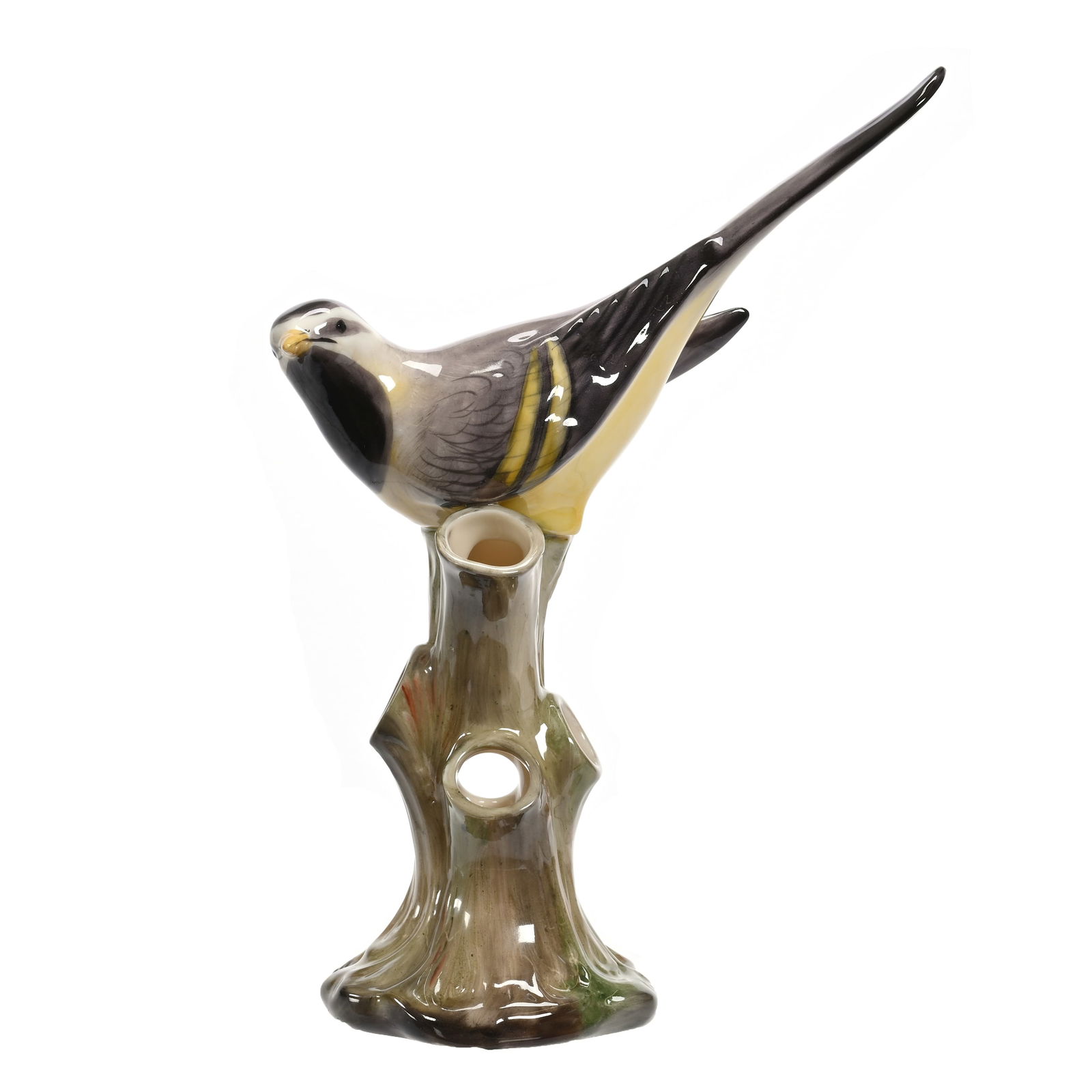 Figural Bud Vase, Lenox Green Wreath Mark (1 of 3)