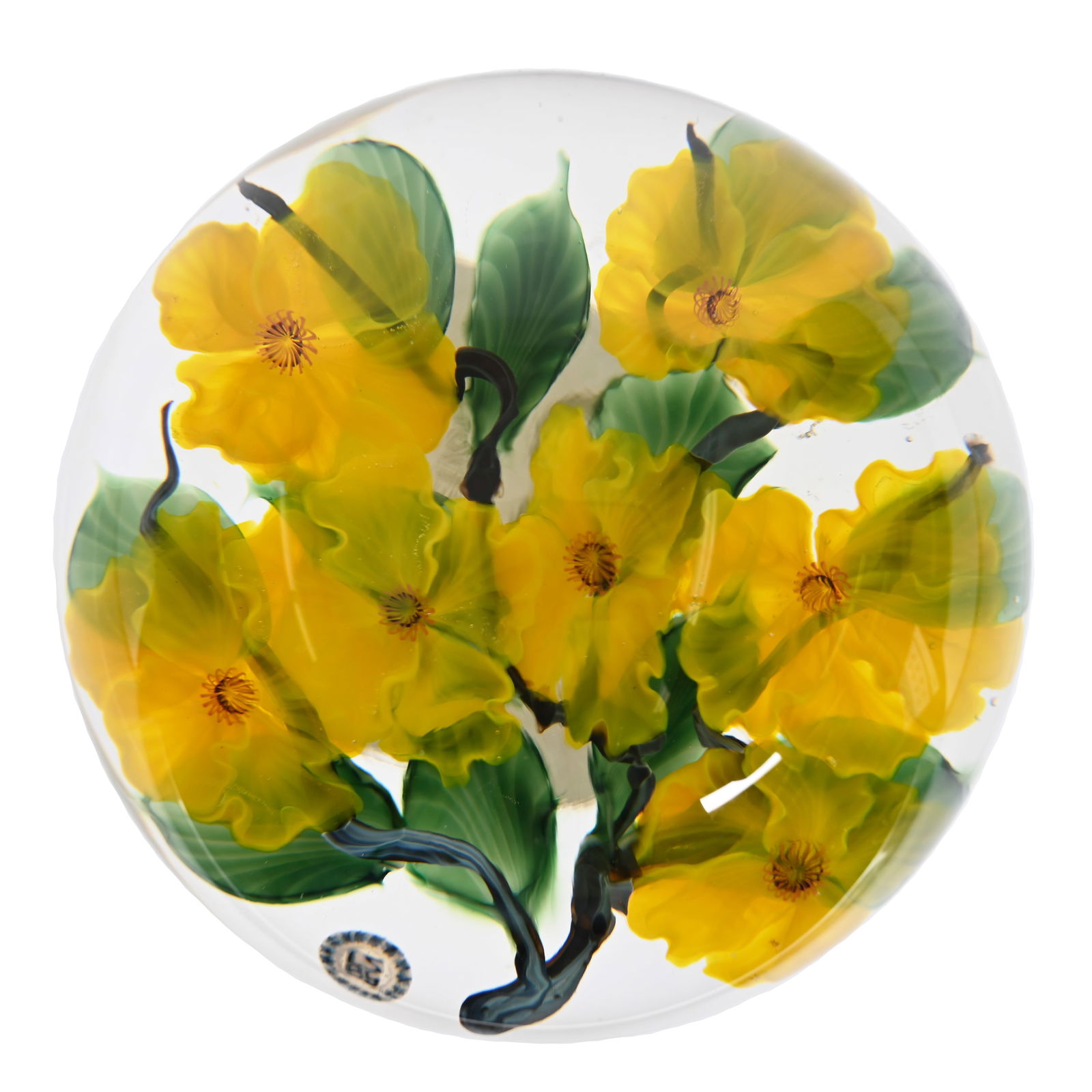 Paperweight Signed Lundberg Studios, Dated 1985 (1 of 5)