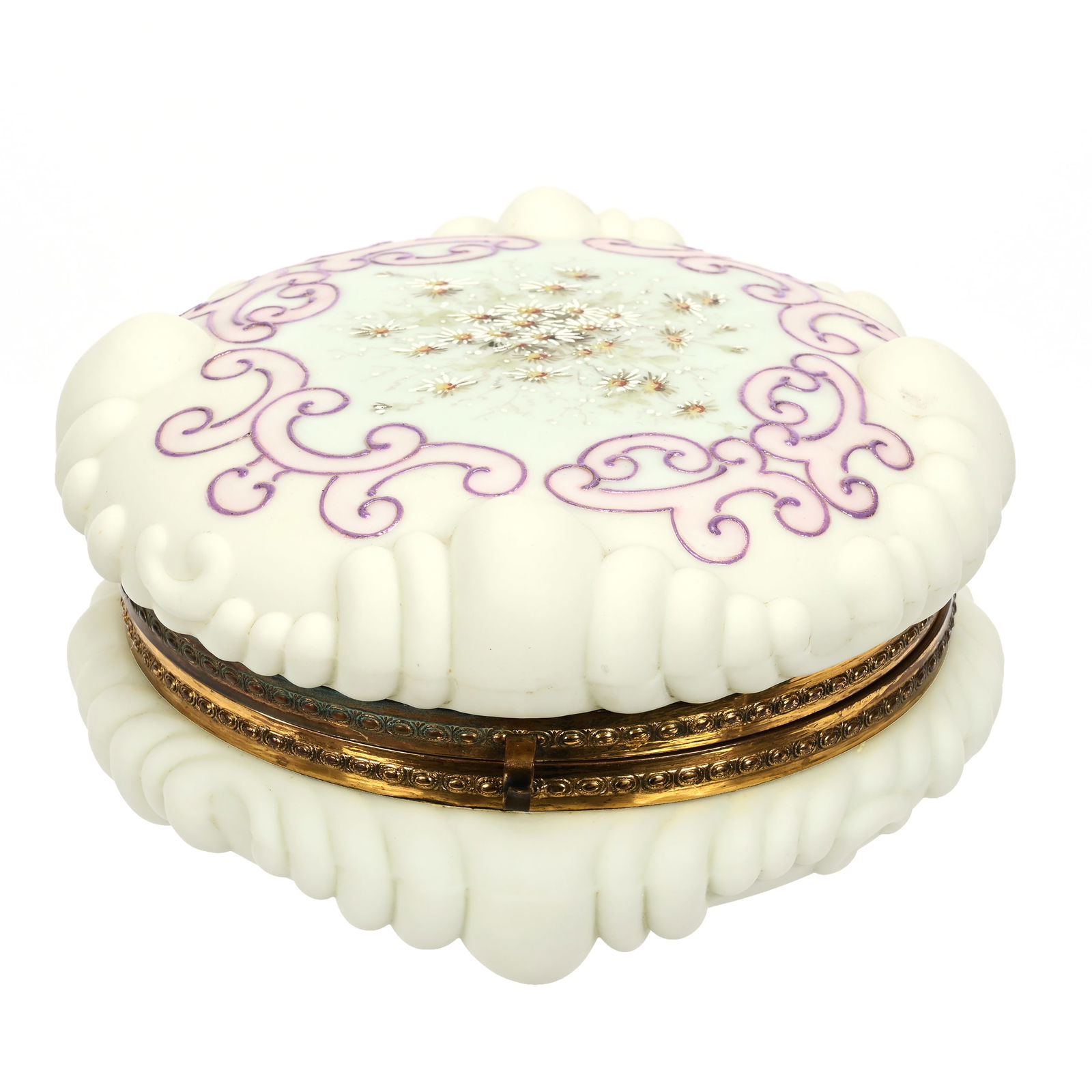 Round Dresser Box, Wave Crest Banner Mark (1 of 5)