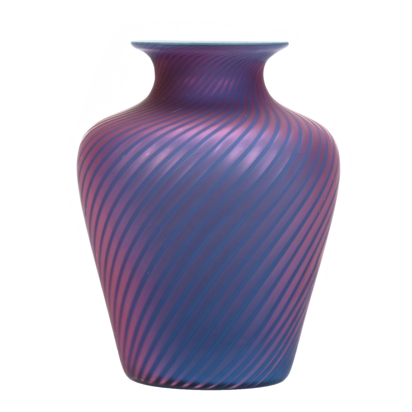 Vase, Pompeian Swirl Satin Glass (1 of 3)