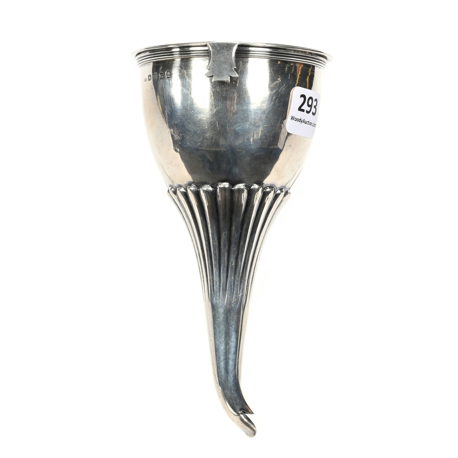 Wine Strainer Funnel, Solid Sterling Silver: Wine Strainer Funnel, Solid Sterling Silver, 5.75" x 3", Hallmarked London By Henry Nutting, Dated 1802, Total Weight Of 125 Grams, Janice Gill Collection, OH