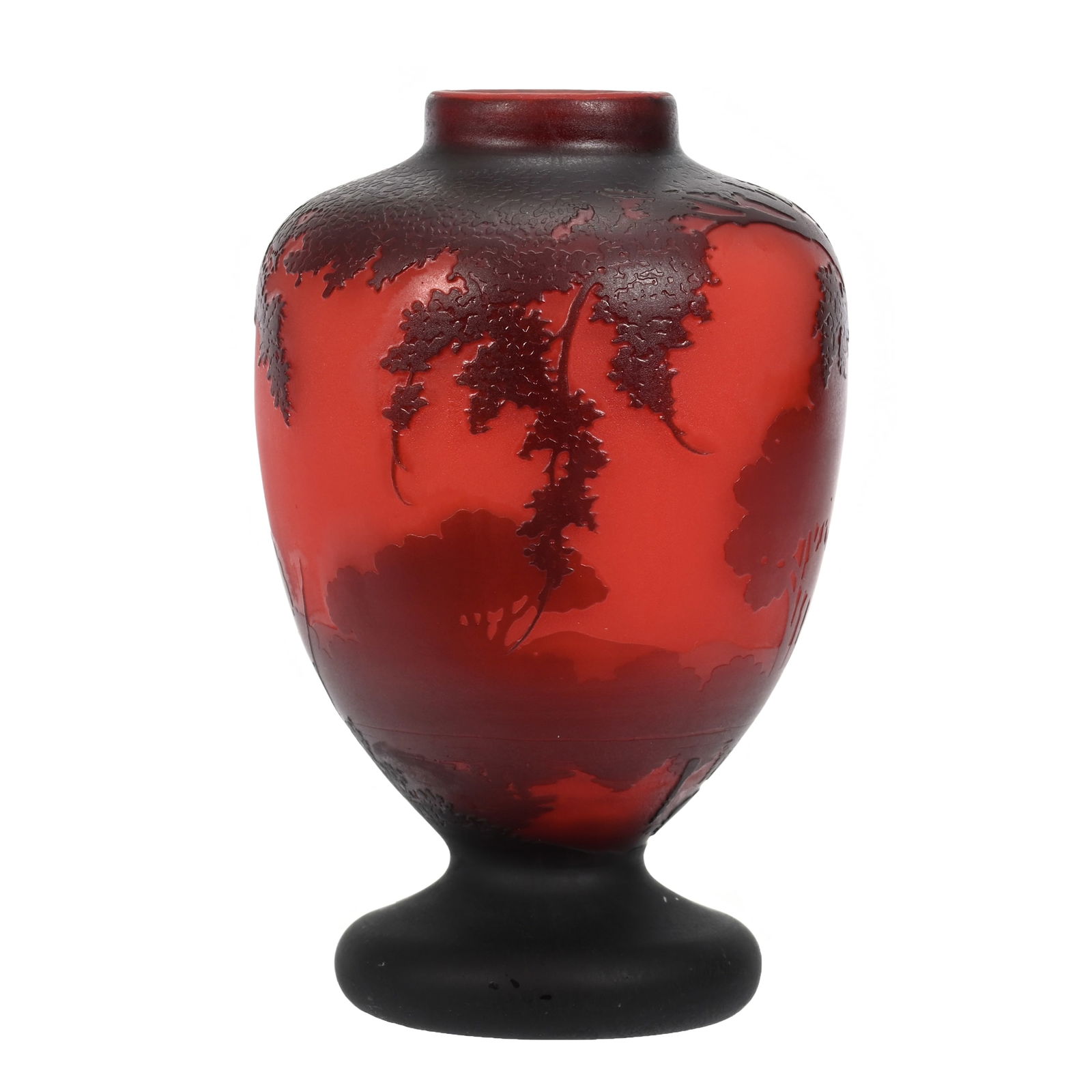 Vase Signed Muller Fres Luneville French Cameo (1 of 4)