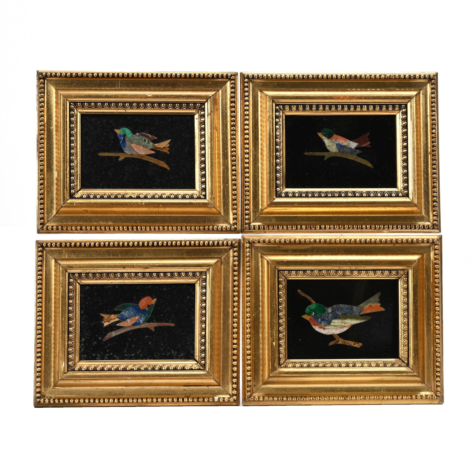 (4) Pietra Plaques, All With Bird And Branch Decor (1 of 3)