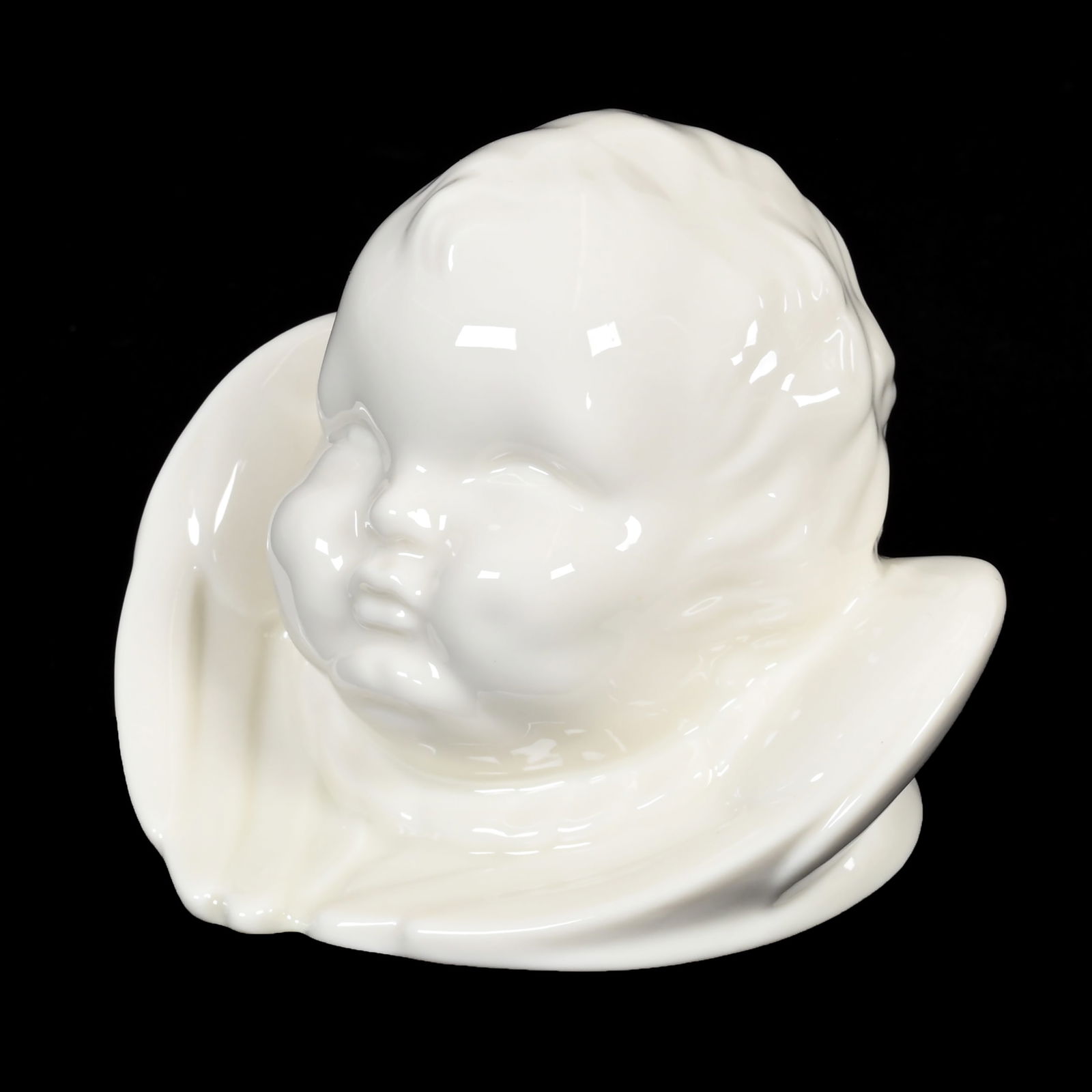 Cherub Bust & Wings, Lenox Wreath Mark USA (1 of 3)