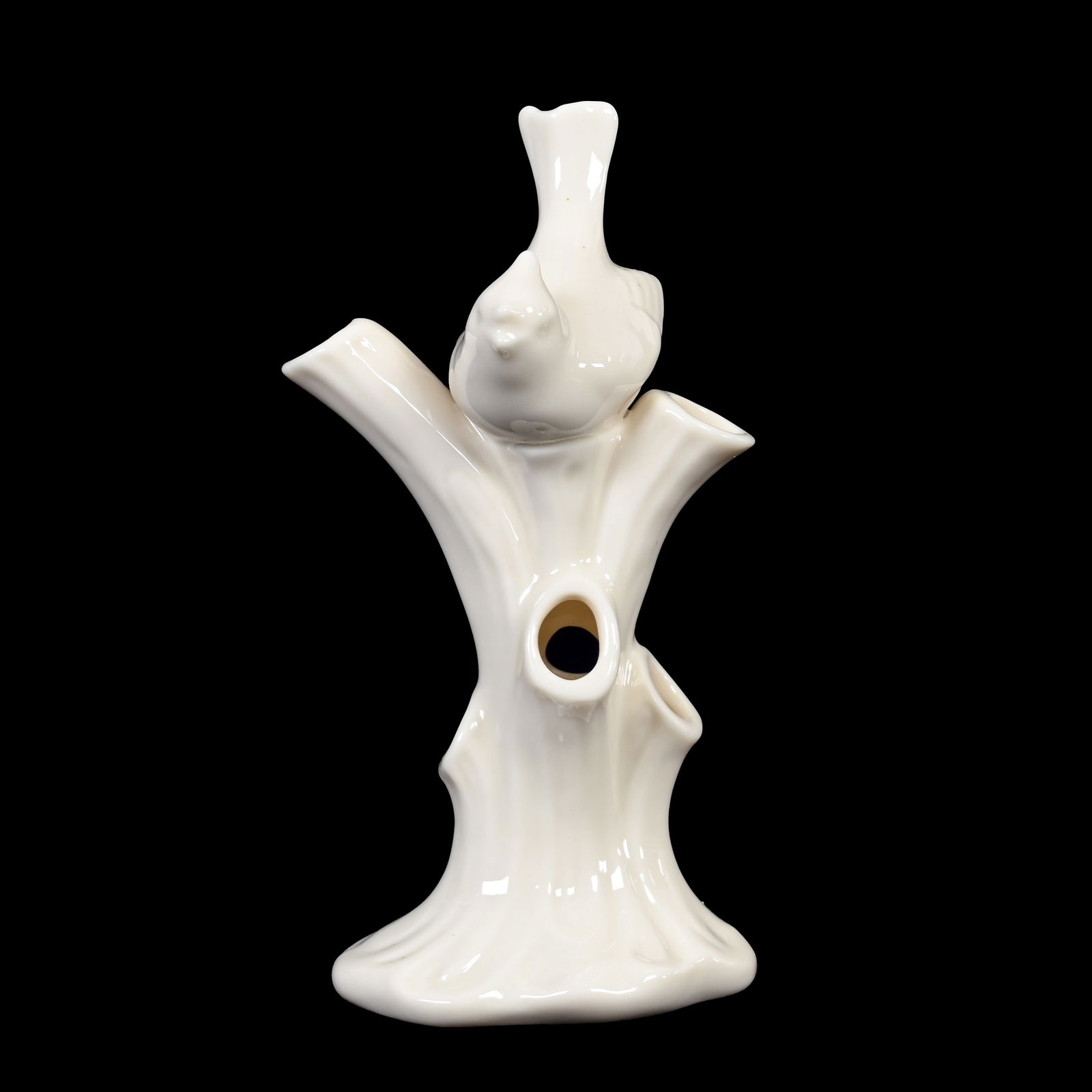 Bud Vase/Flower Holder, Lenox Green Wreath/USA (1 of 3)